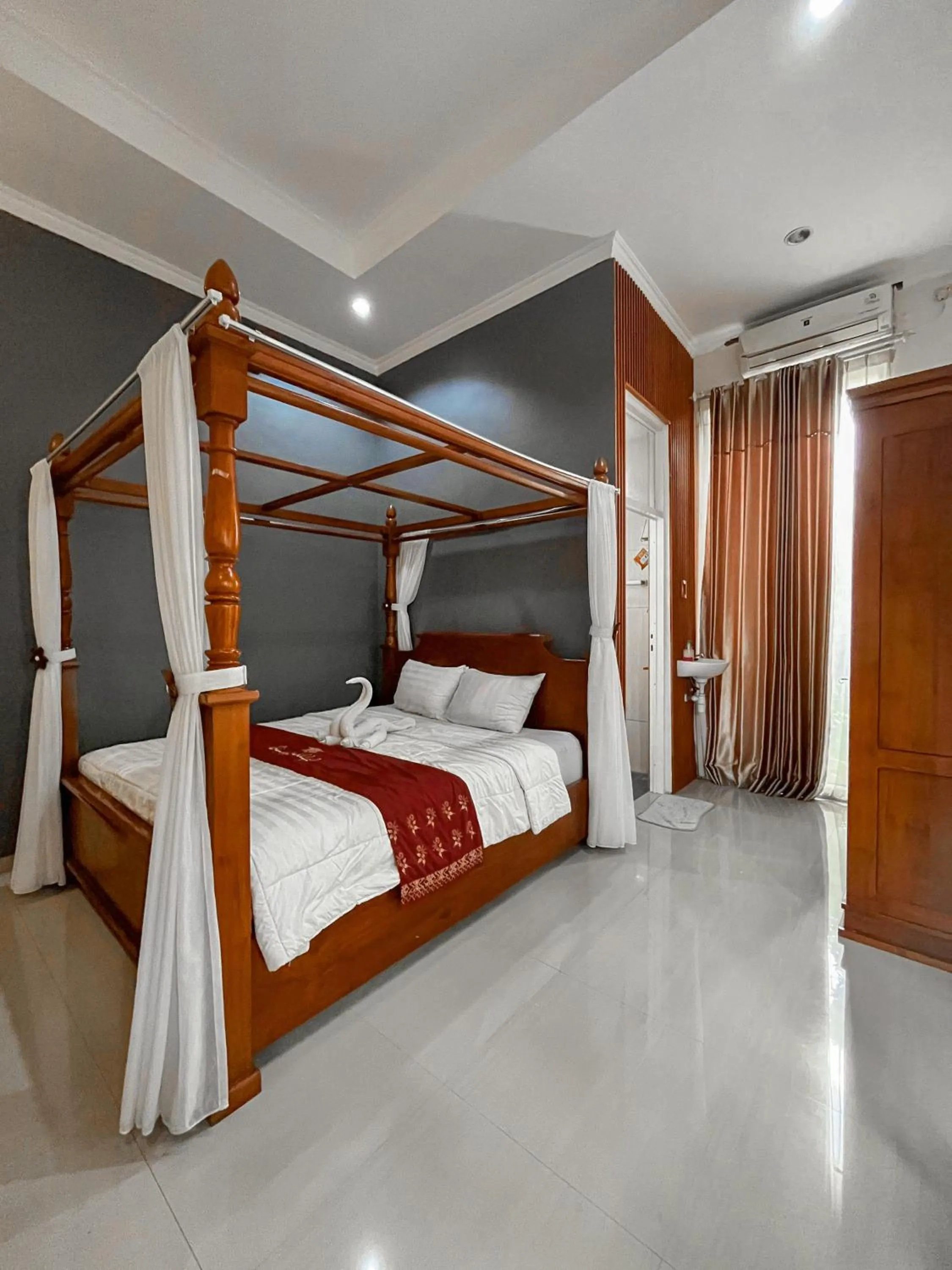 Bed in Omah Ulfah Homestay