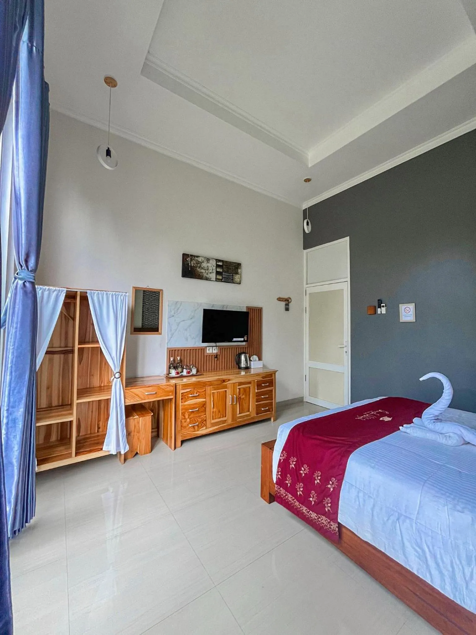 Bed in Omah Ulfah Homestay