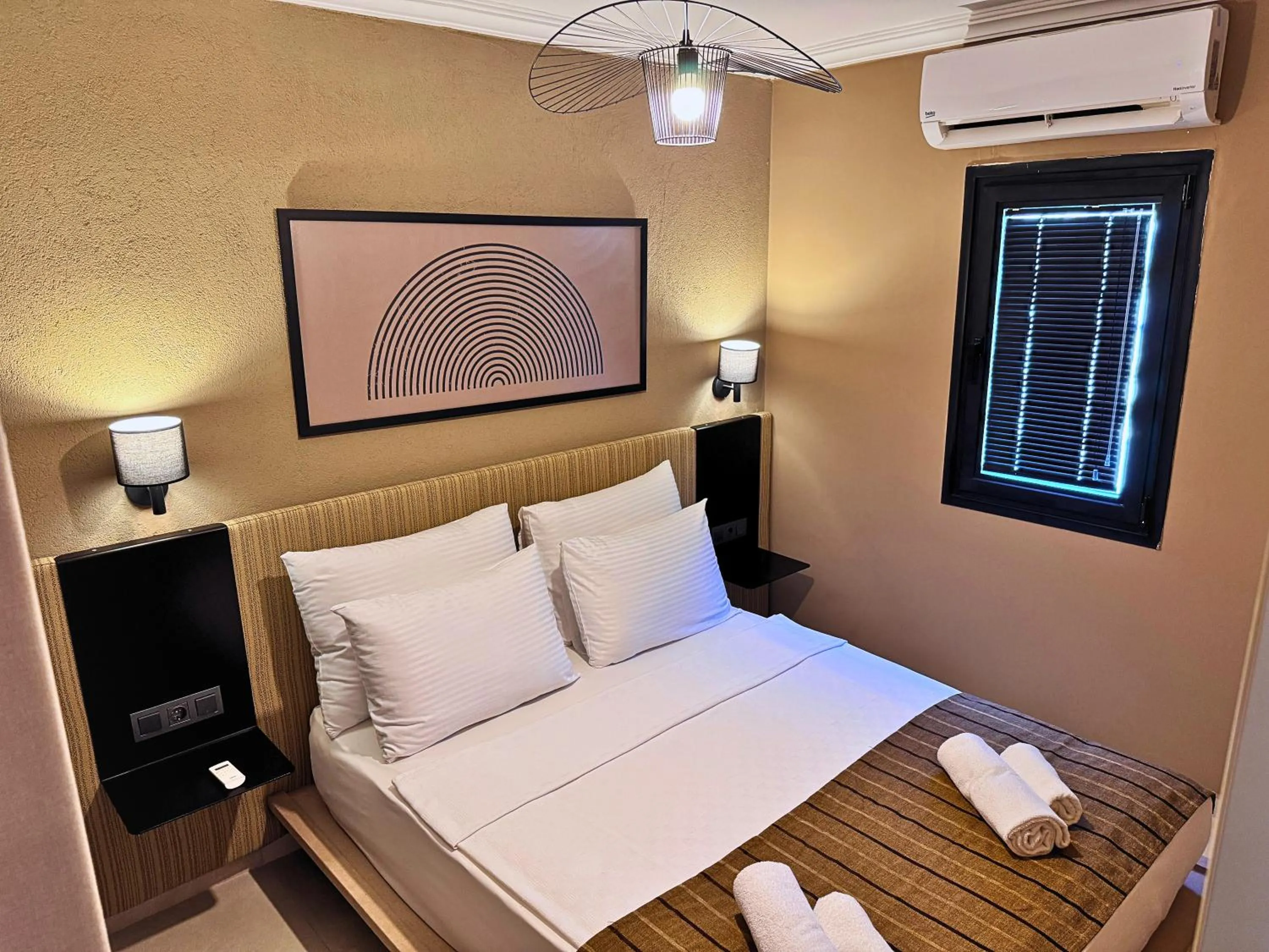 Bed in Bodrum Gulet Otel