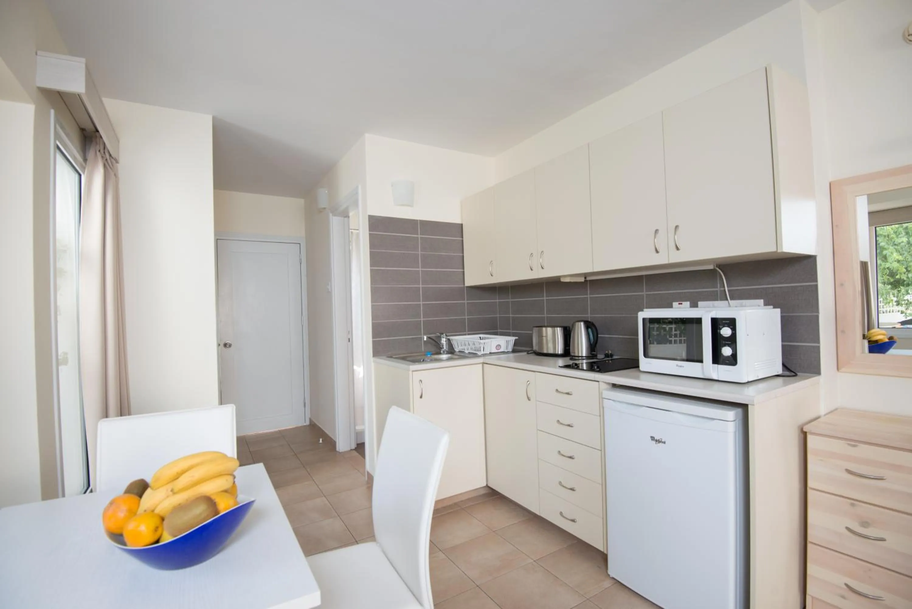 Kitchen or kitchenette in Eligonia Hotel Apartments