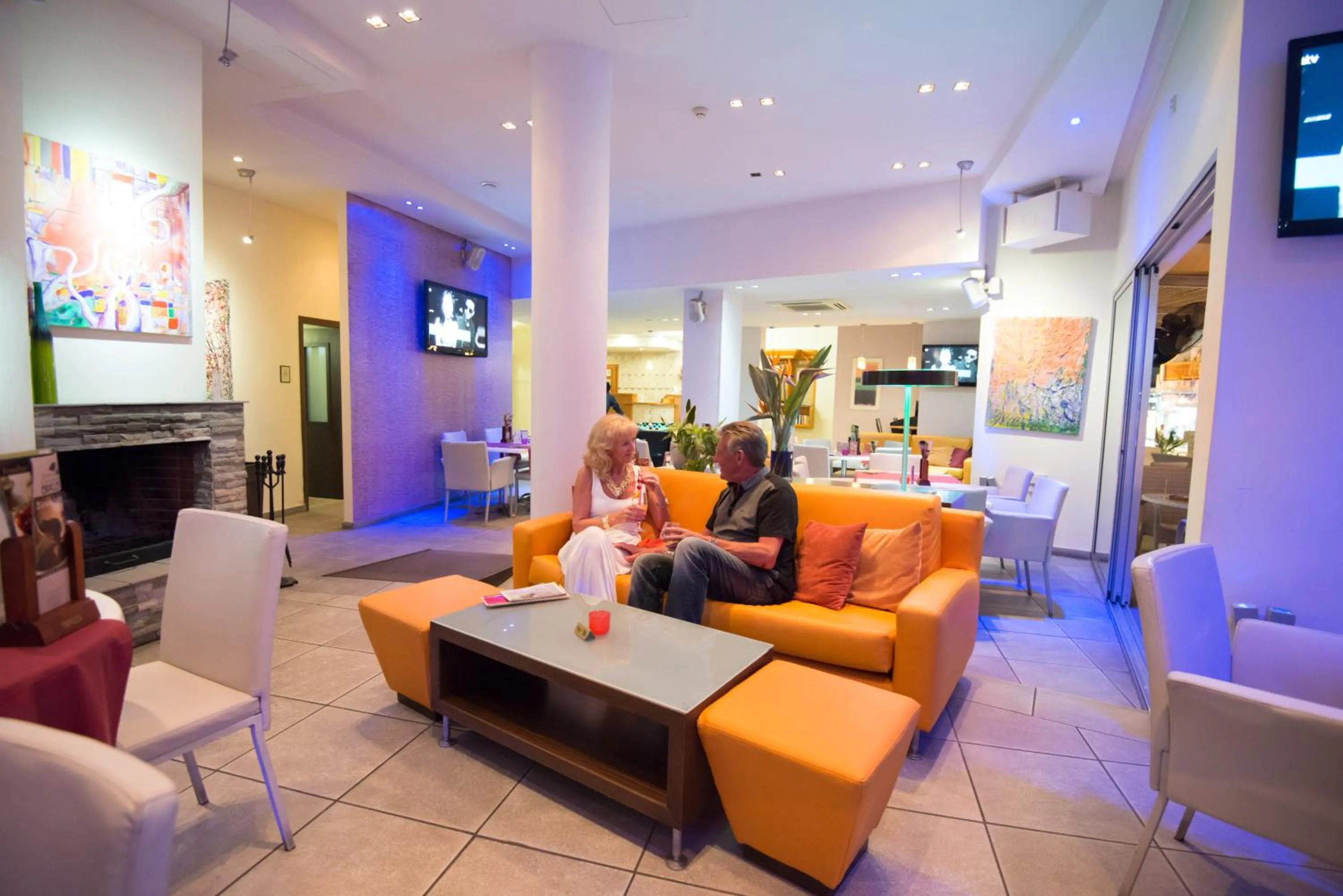 Communal lounge/ TV room in Eligonia Hotel Apartments