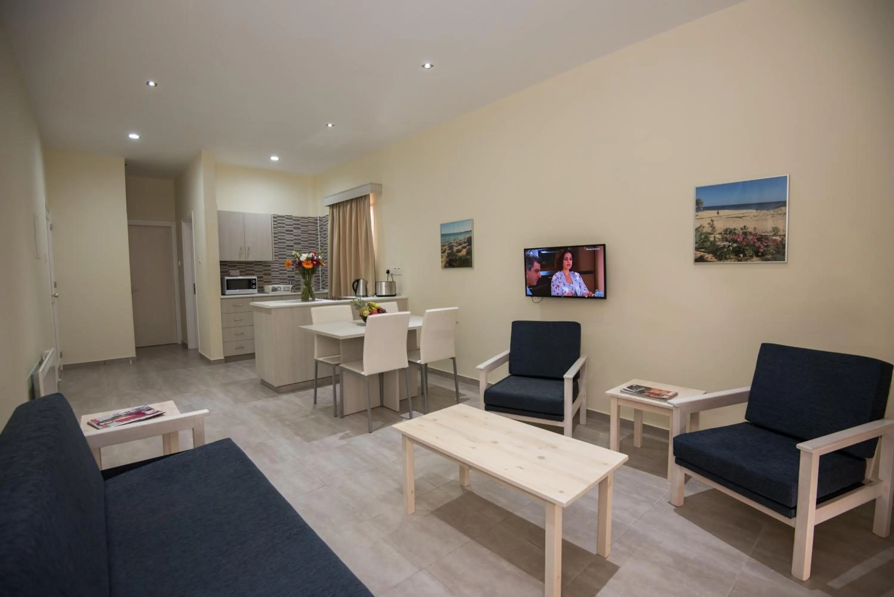 Kitchen or kitchenette in Eligonia Hotel Apartments