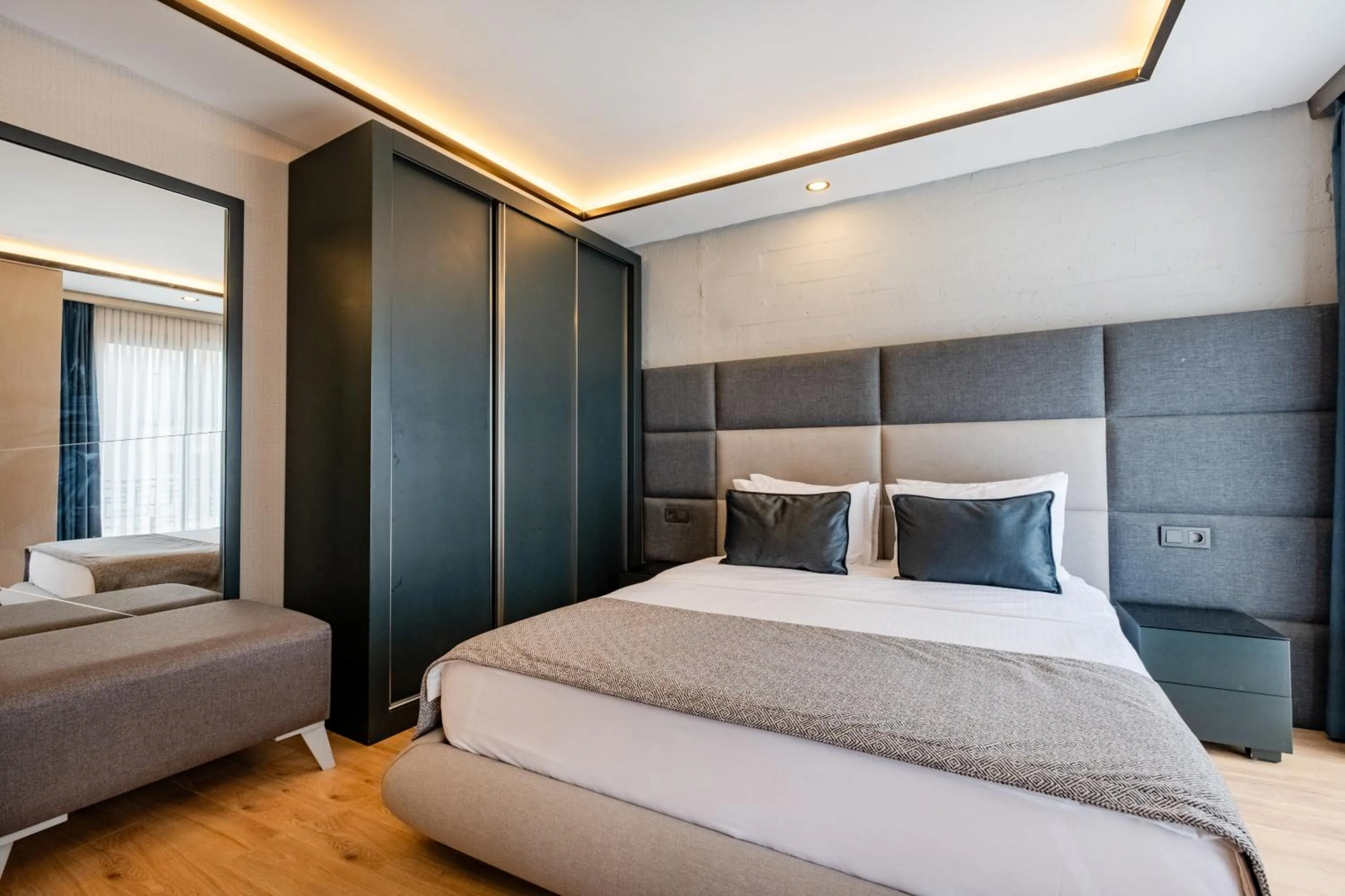 Bedroom, Bed in The Row Suites Taksim
