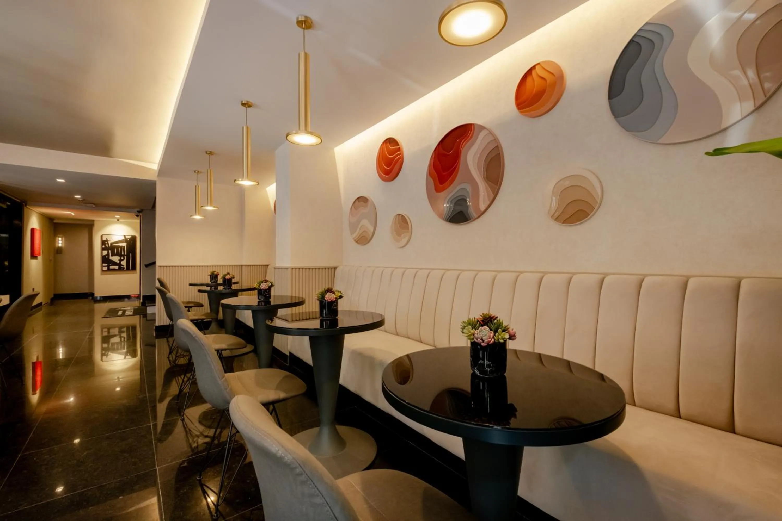 Seating area in The Row Suites Taksim