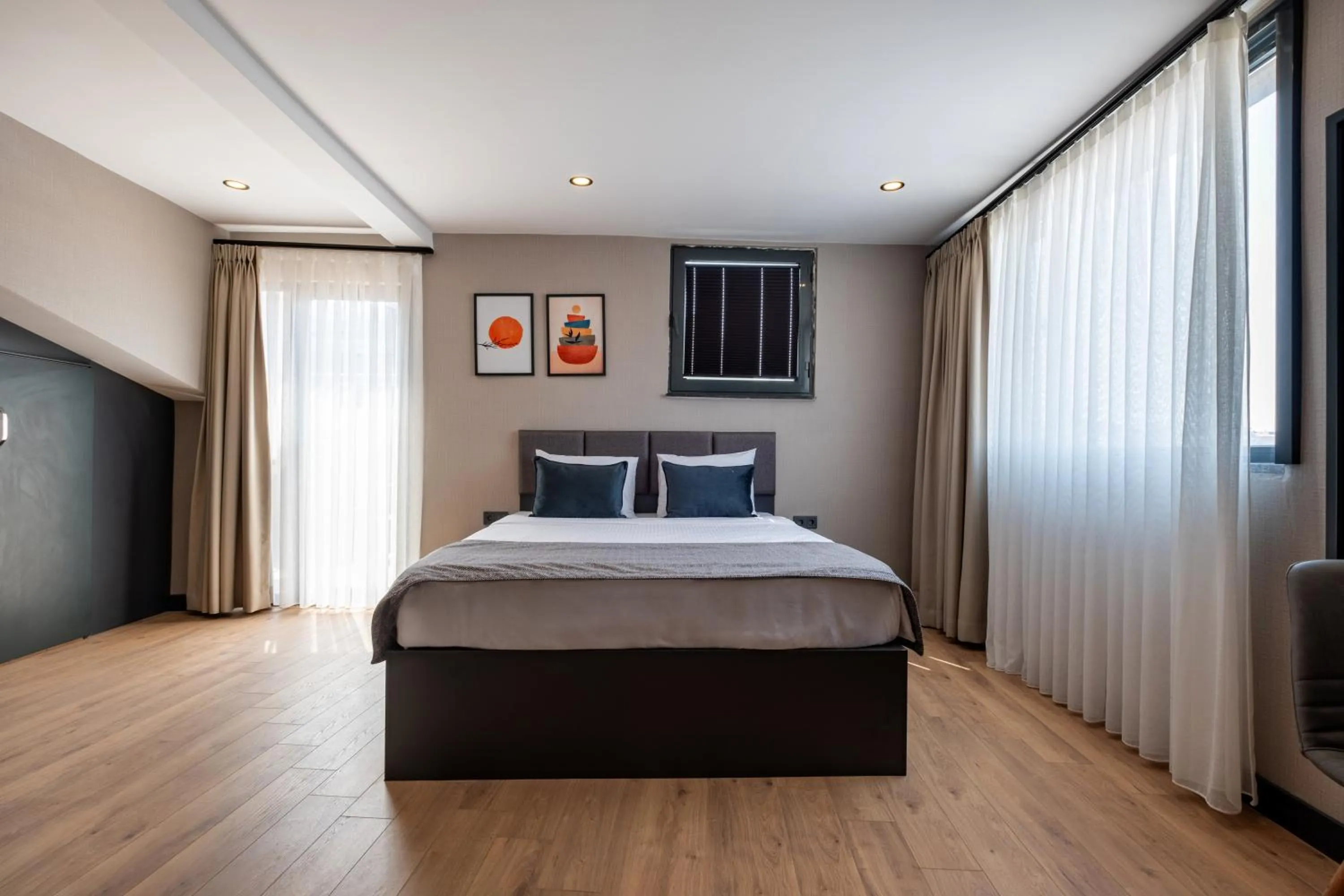 Bed in The Row Suites Taksim