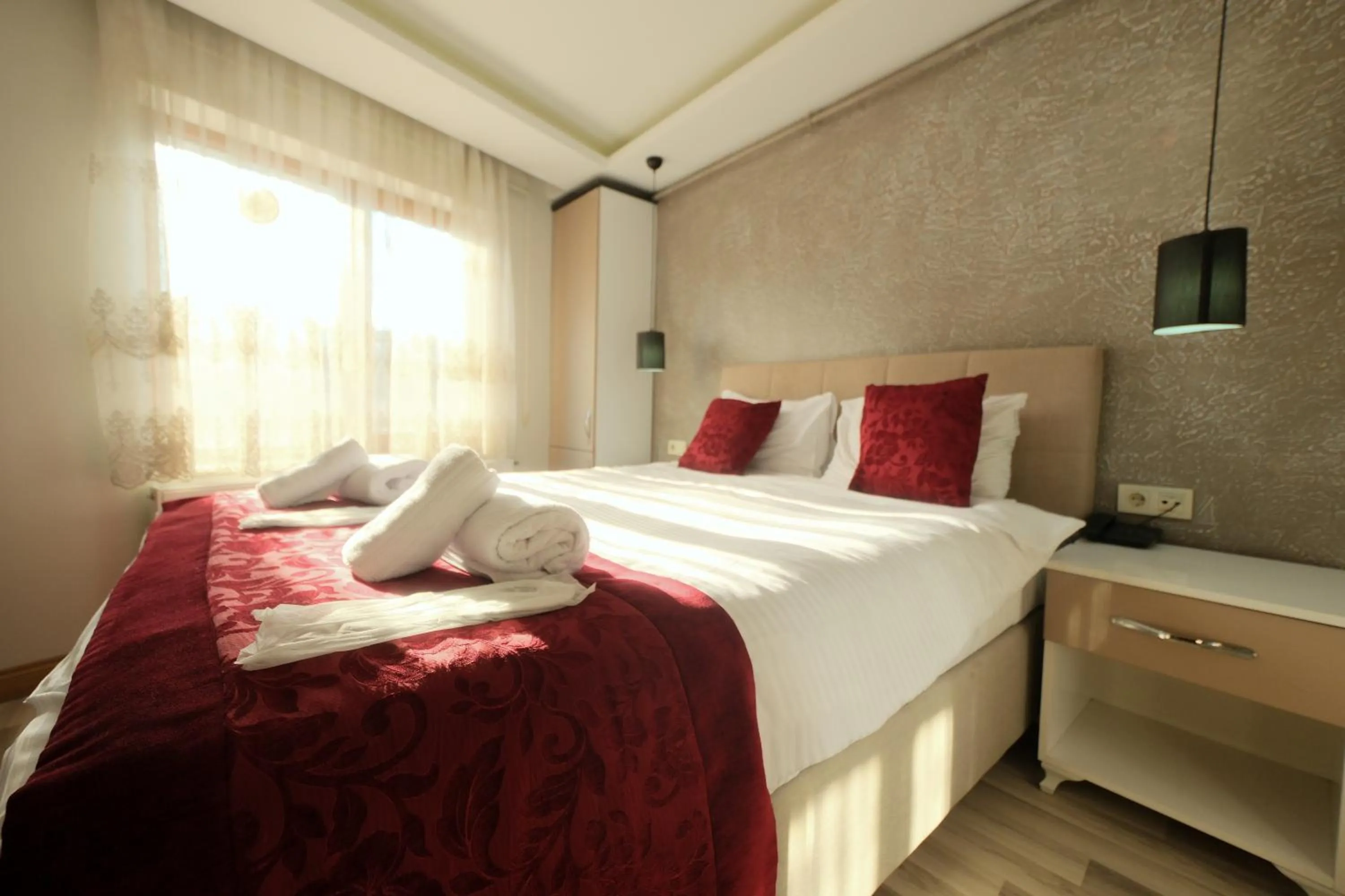 Bed in Taksim Celebi Suites