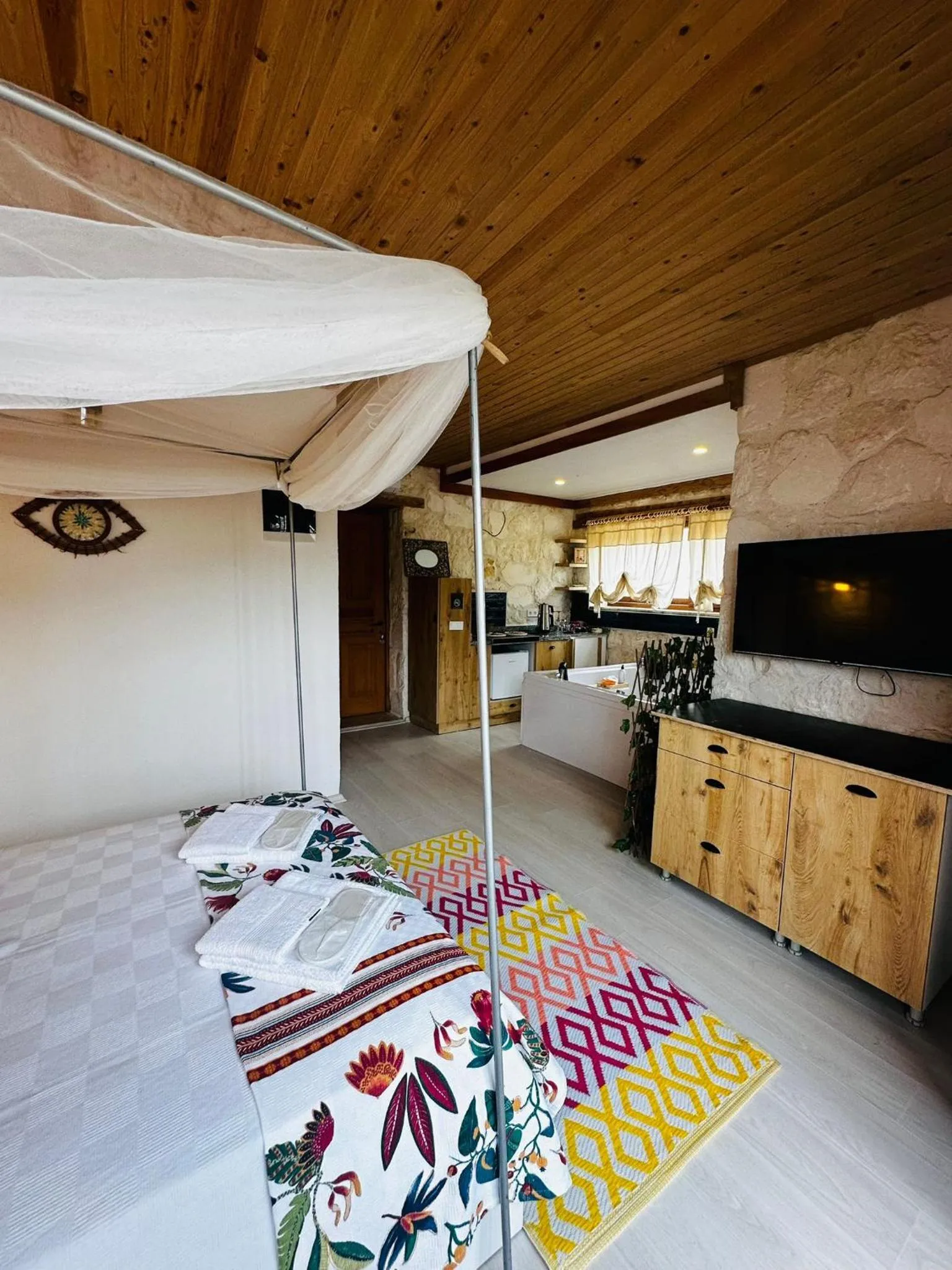 Bed in Kandybos Eco Farm Village