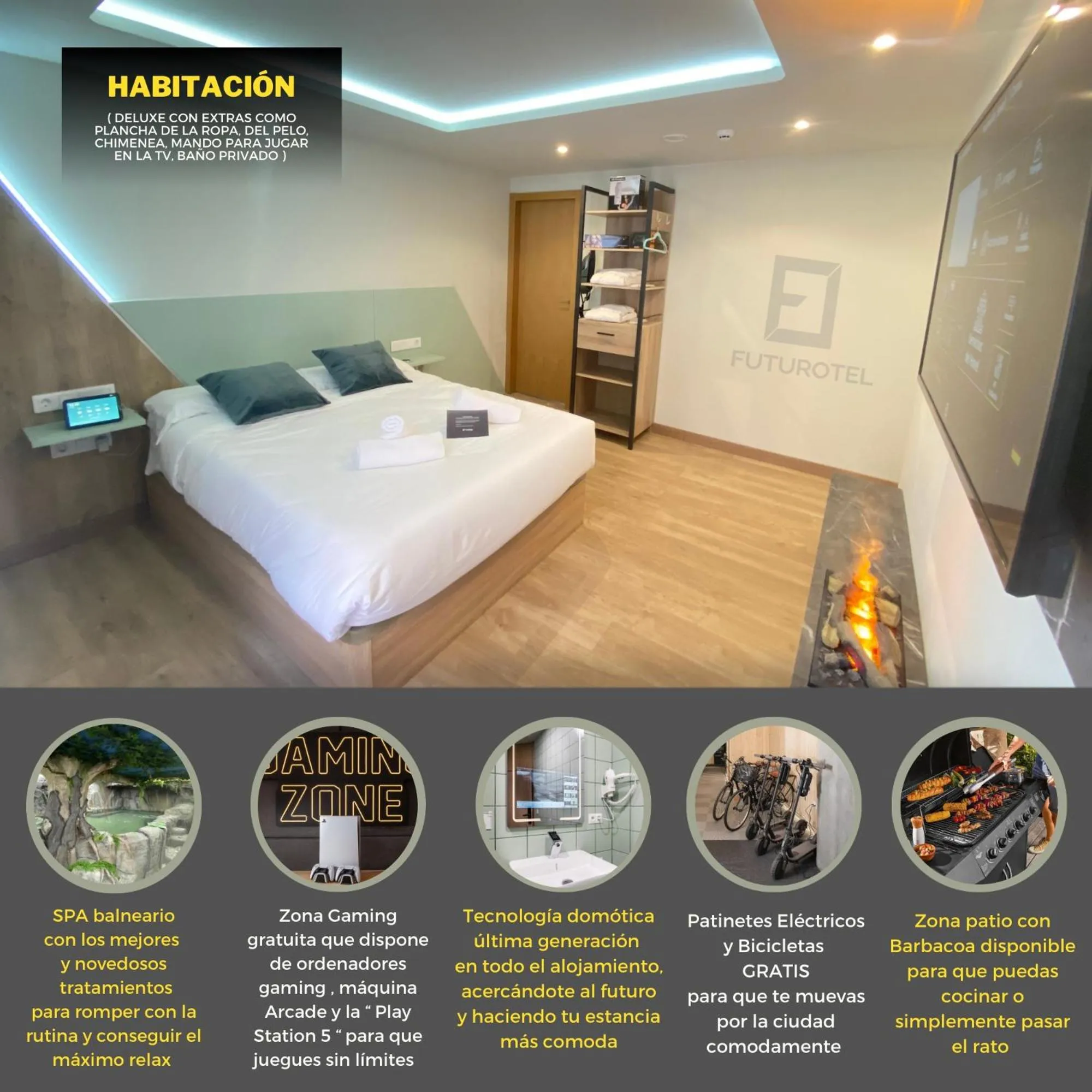 Bed in Futurotel Spa Garden