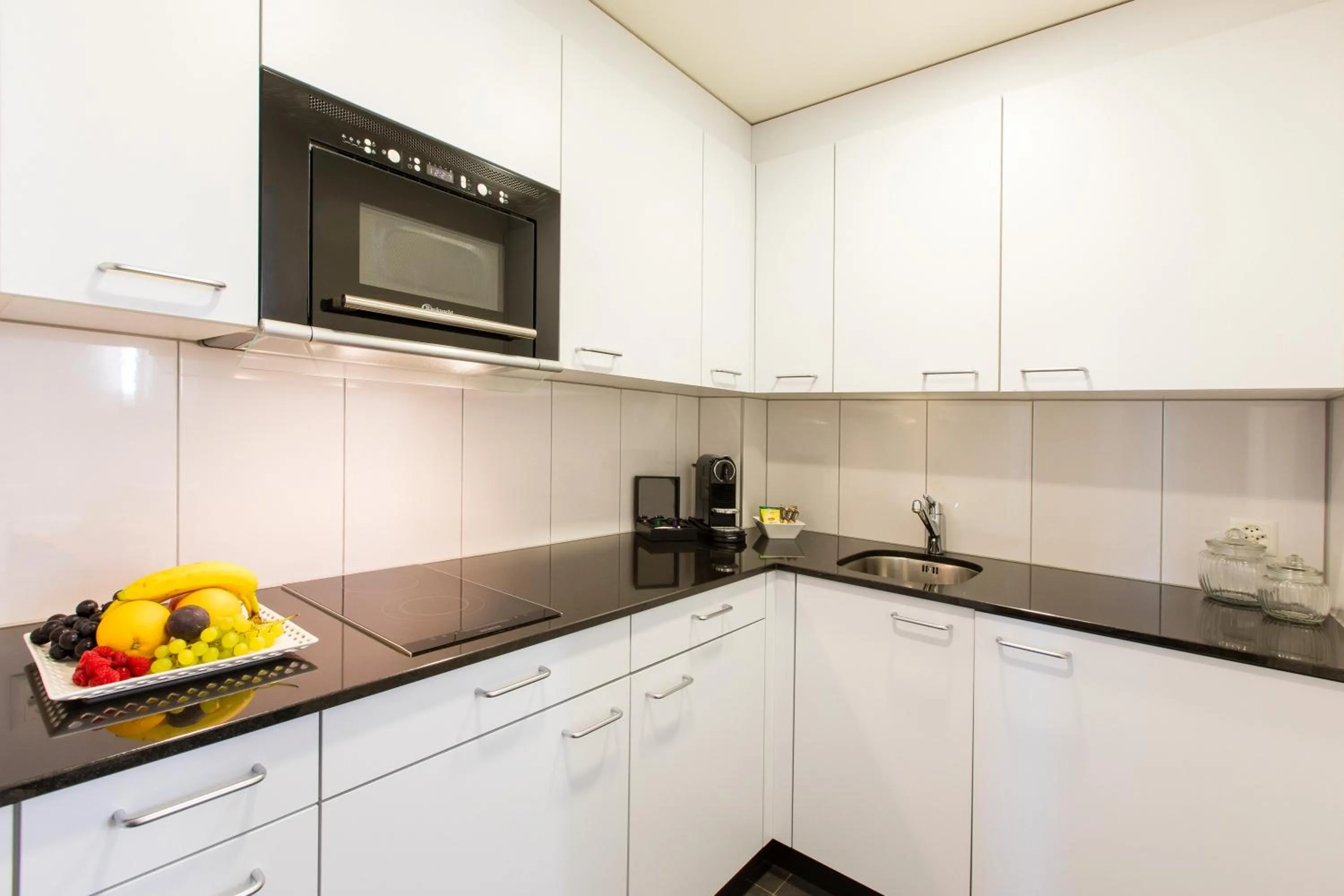 Kitchen or kitchenette in Apartmenthaus zum Trillen Basel City Center