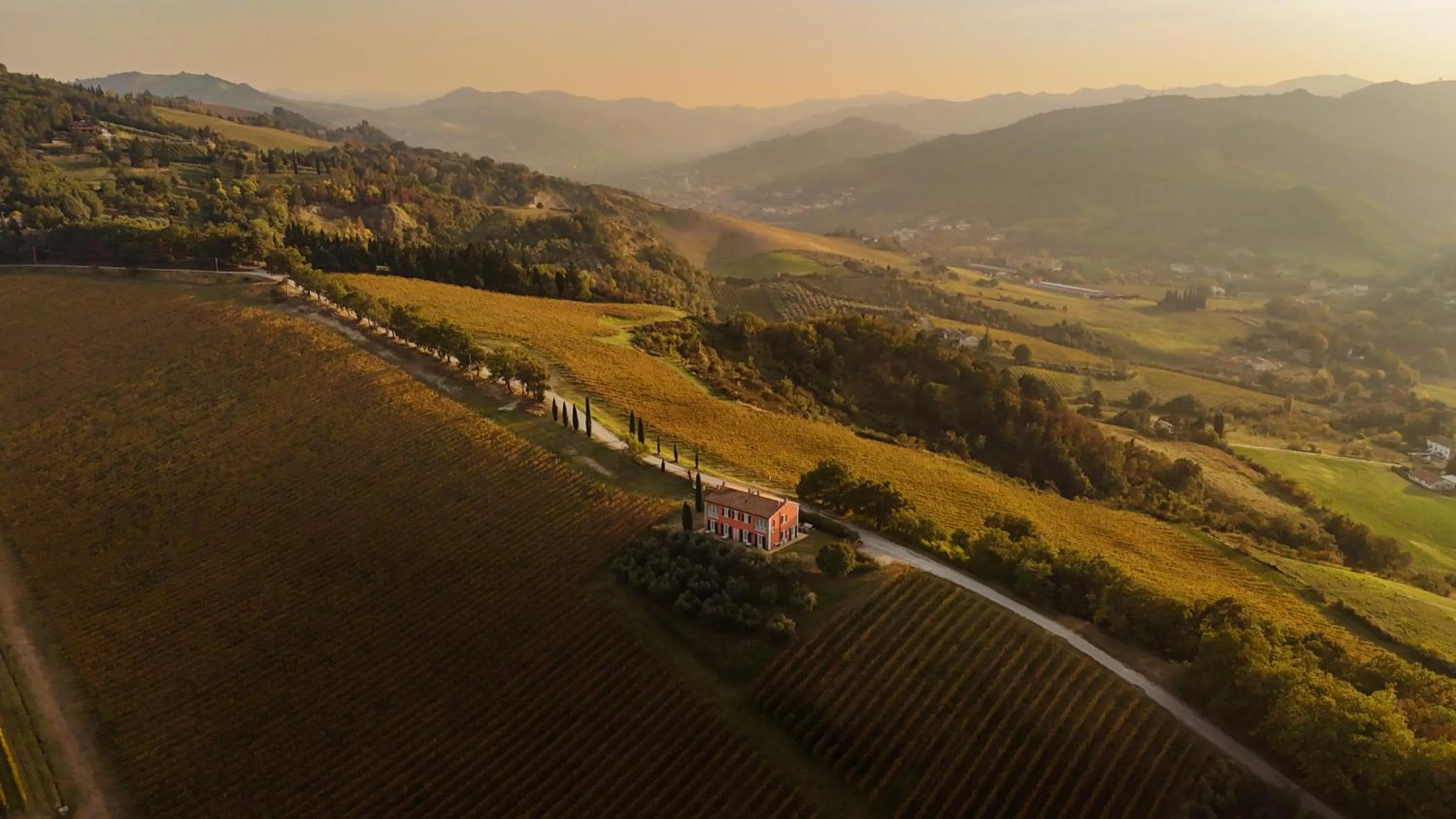Bird's eye view in Borgo Conde Wine Resort