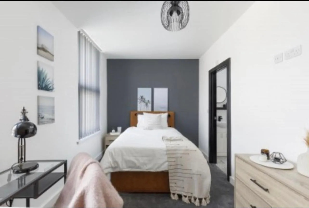 Bed in The Residency rooms Liverpool