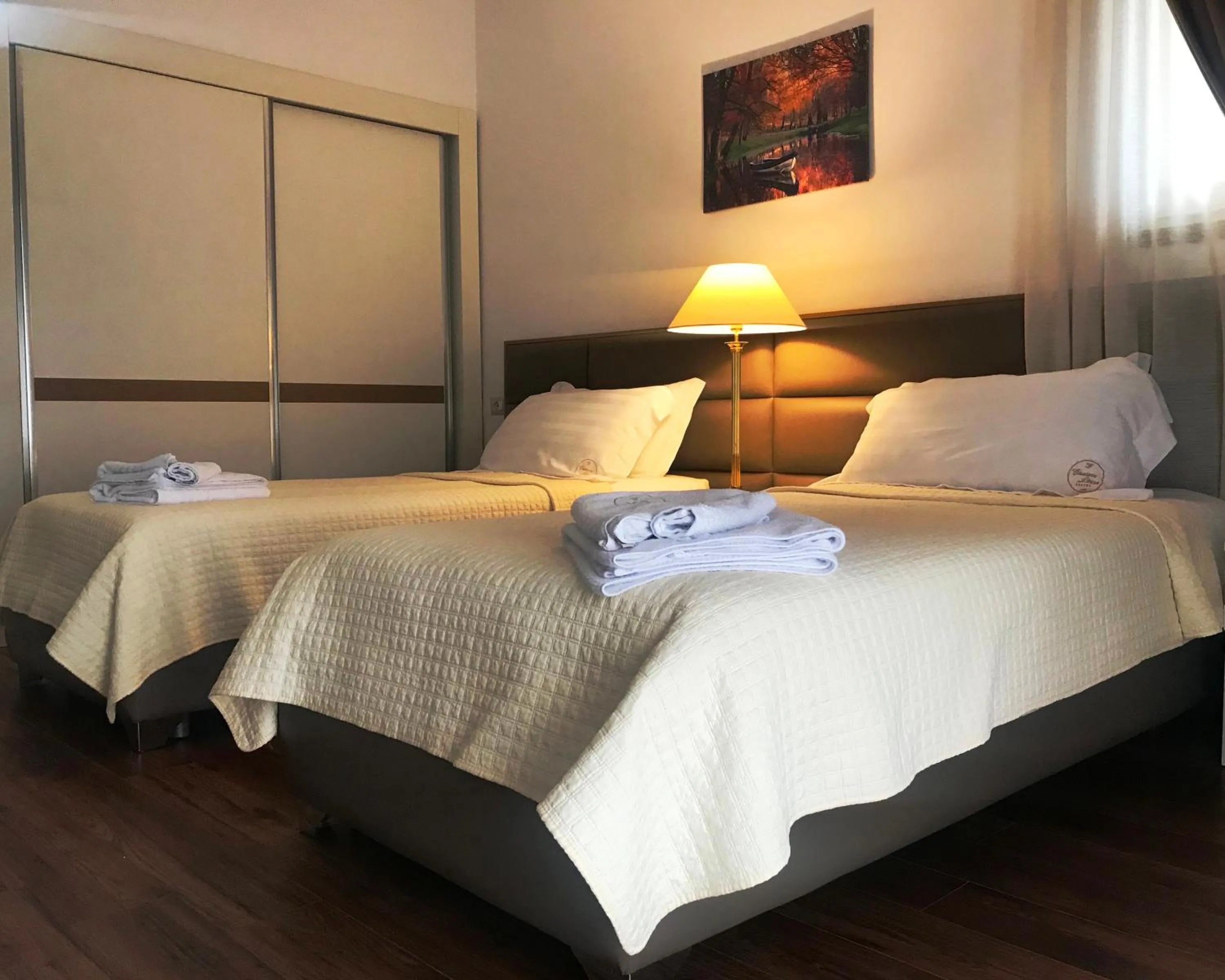 Bed in Chateau Linza Resort