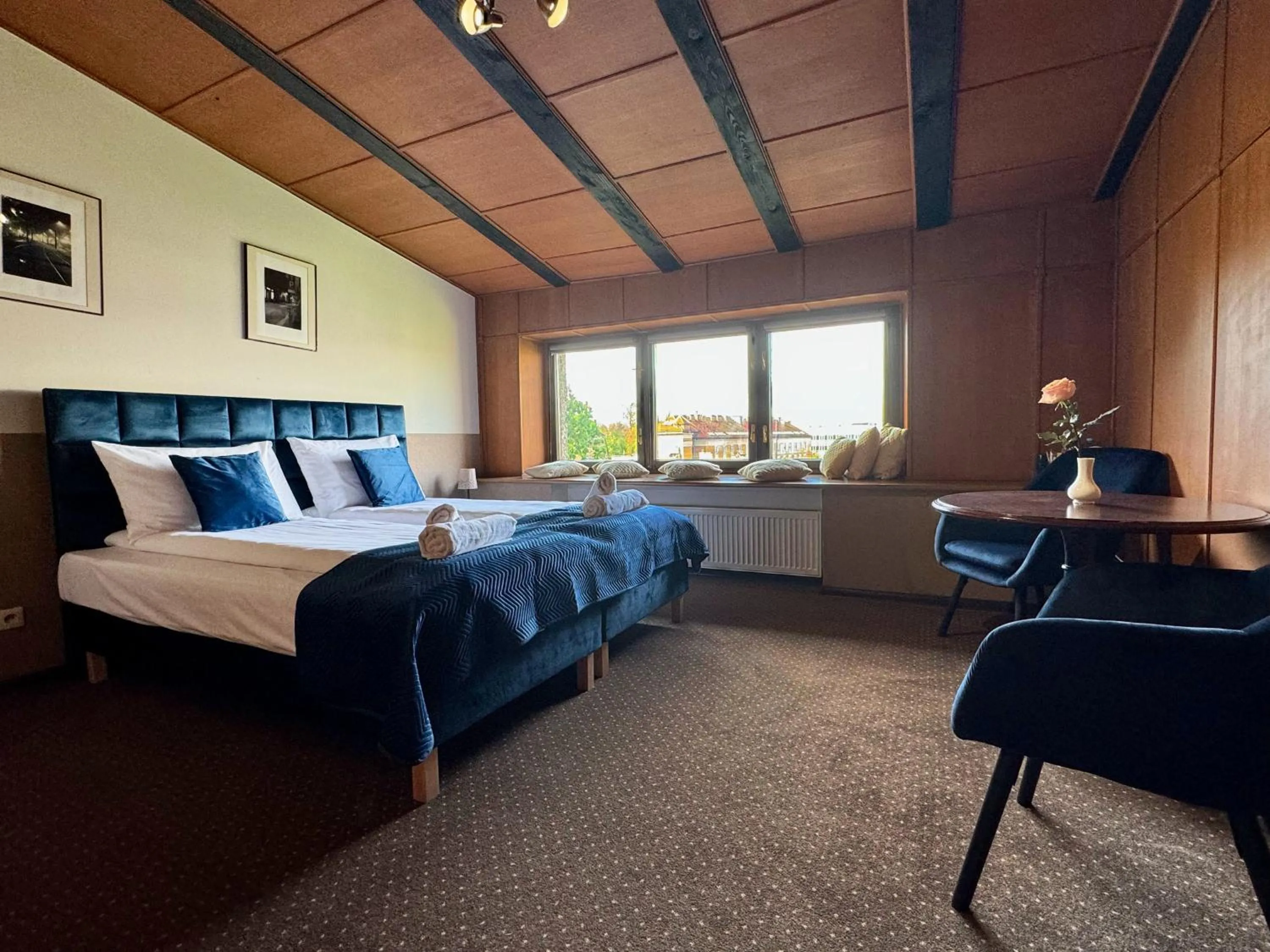 Bed in IRIS Aparthotel