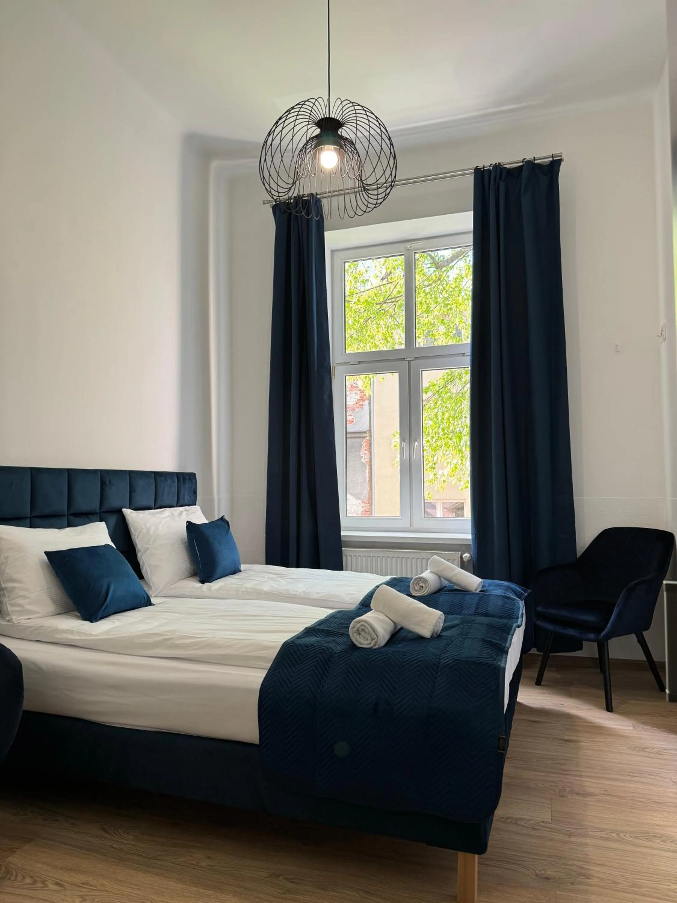 Bed in IRIS Aparthotel