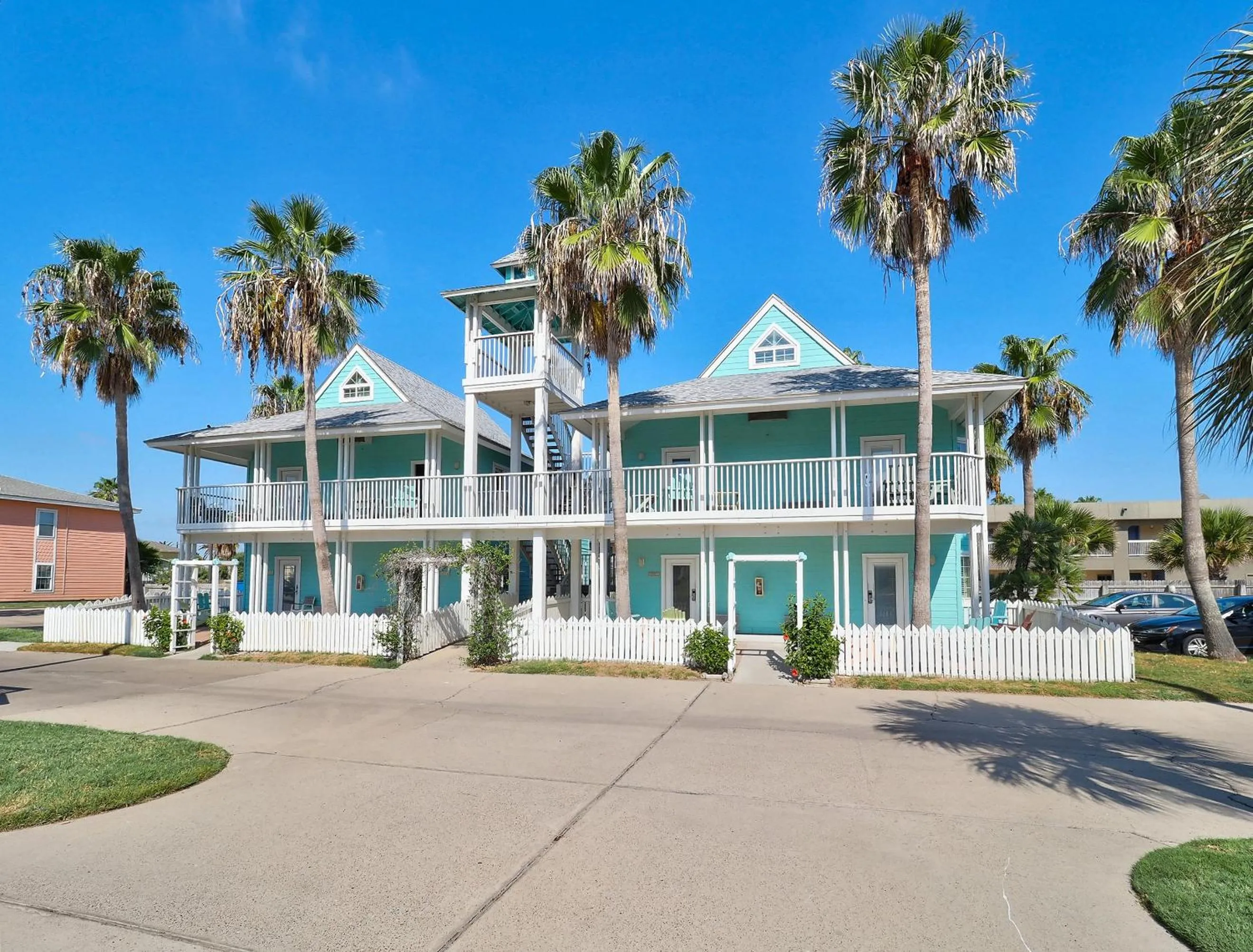Property building in Seashell Village Resort near the beach with kitchens