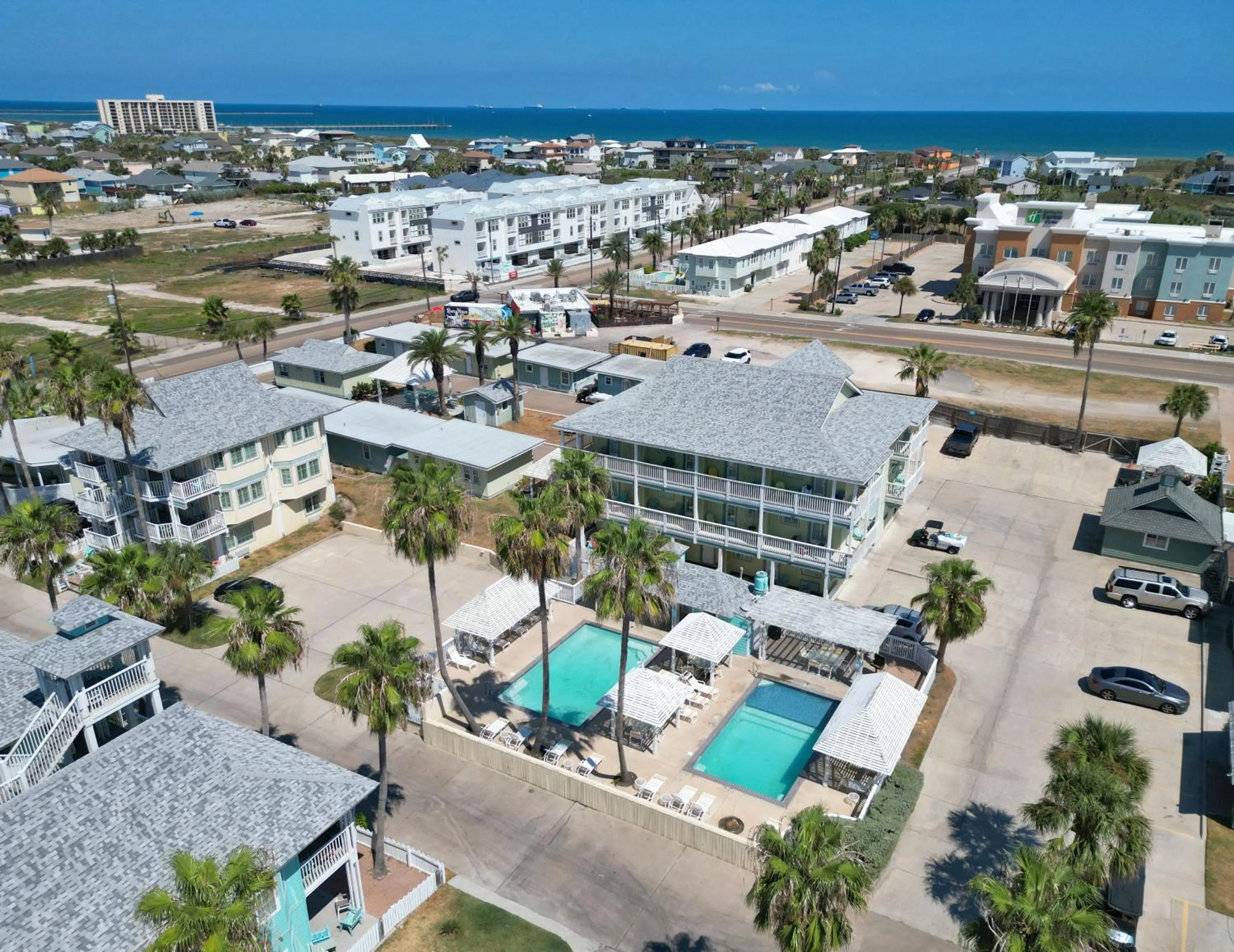 Property building in Seashell Village Resort near the beach with kitchens