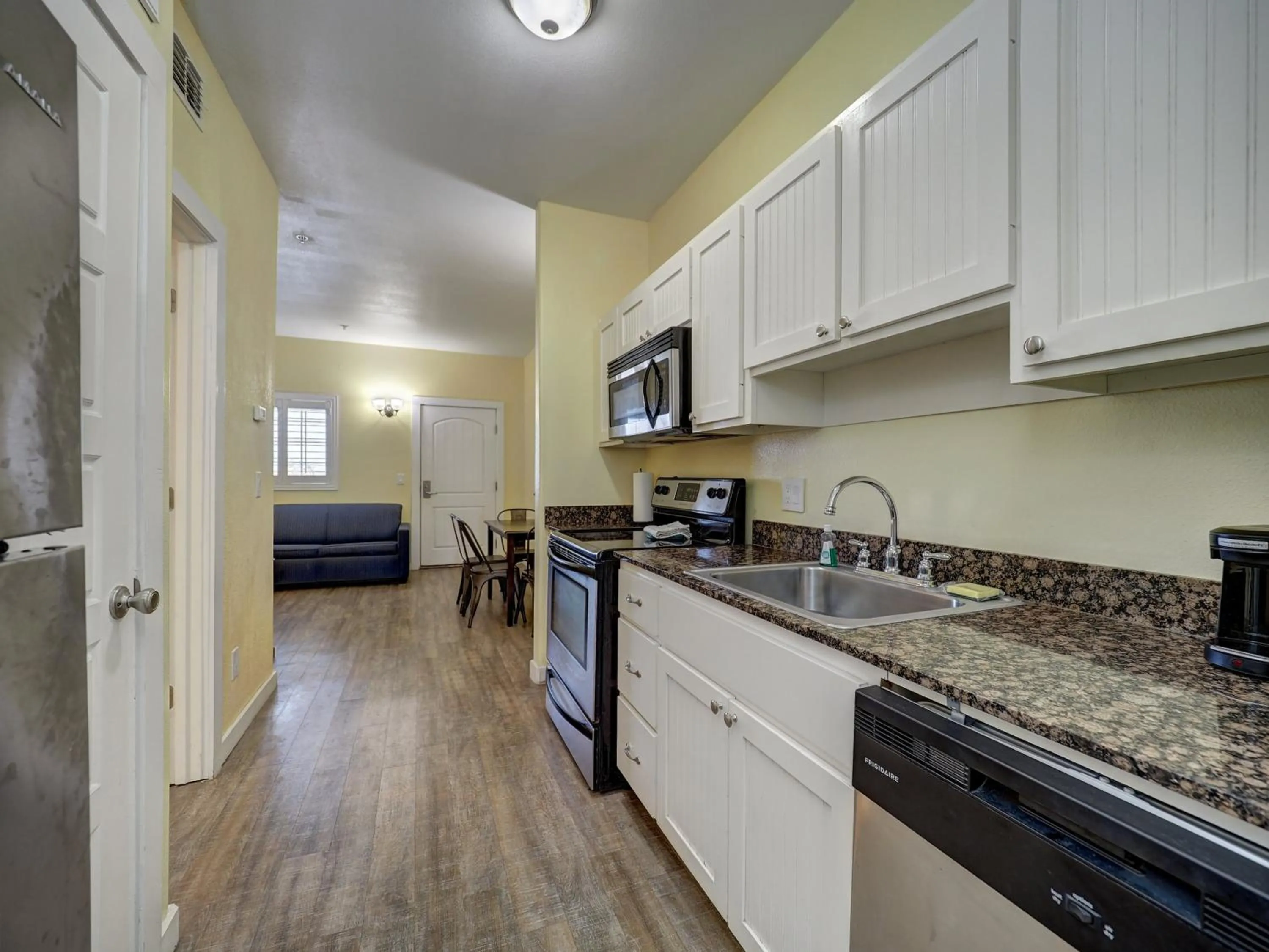 Kitchen or kitchenette in Seashell Village Resort near the beach with kitchens