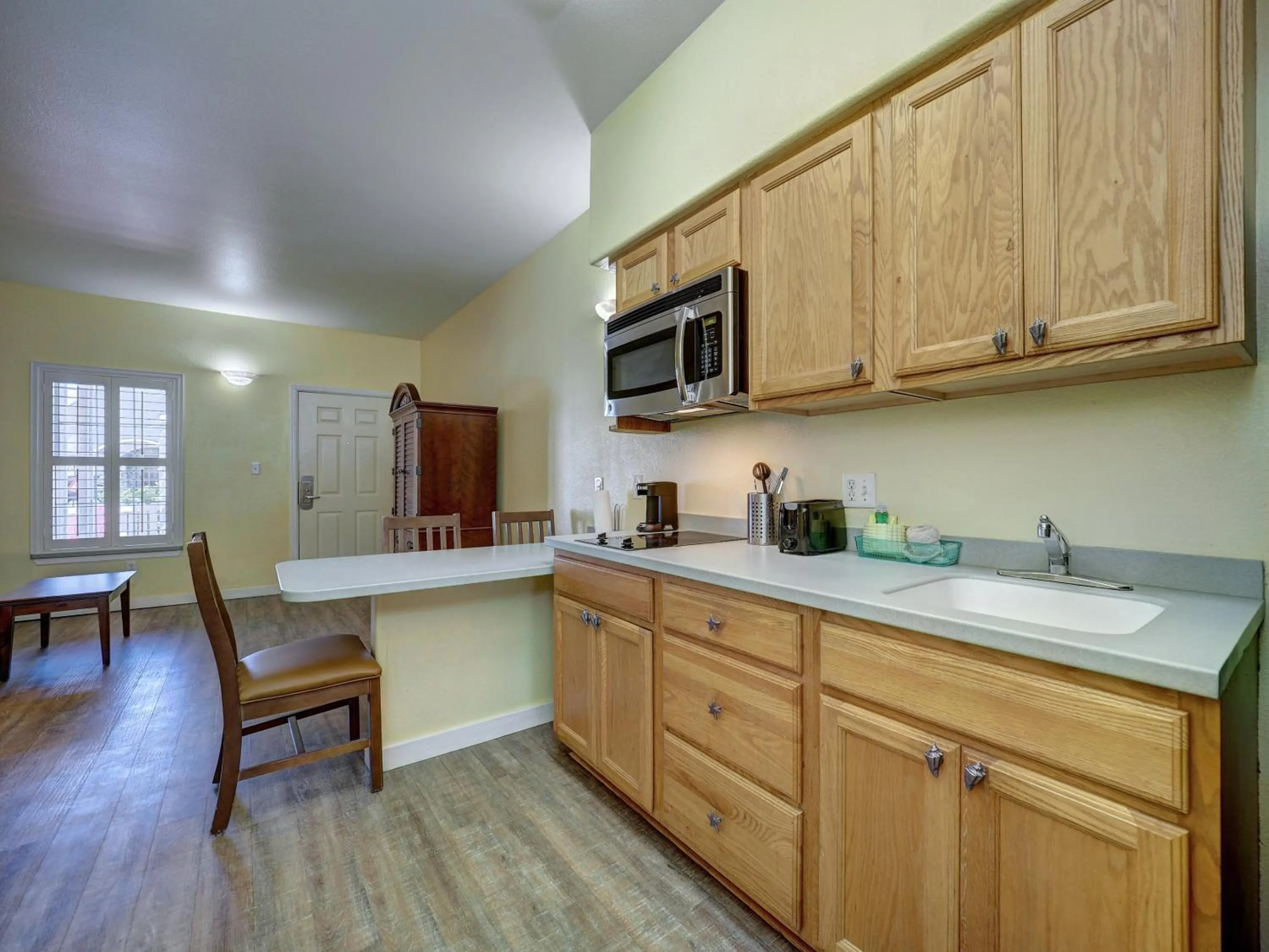 Kitchen or kitchenette in Seashell Village Resort near the beach with kitchens