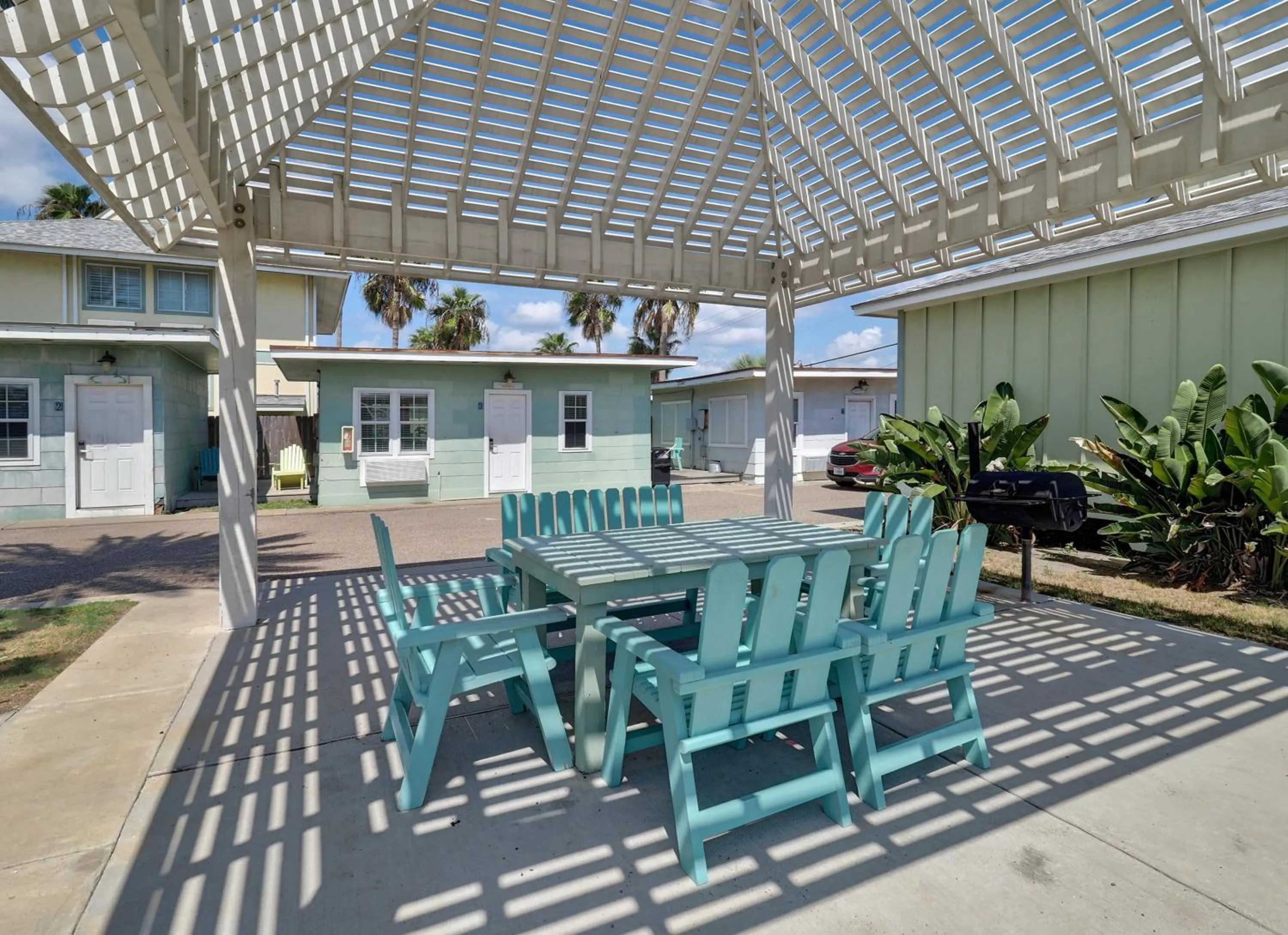 Seashell Village Resort near the beach with kitchens