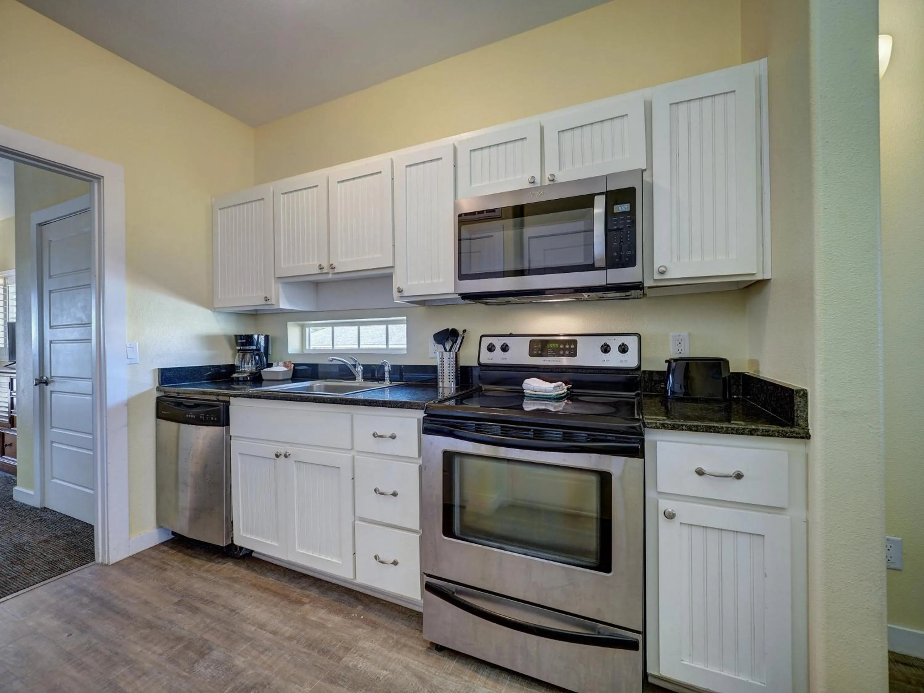 Kitchen or kitchenette in Seashell Village Resort near the beach with kitchens