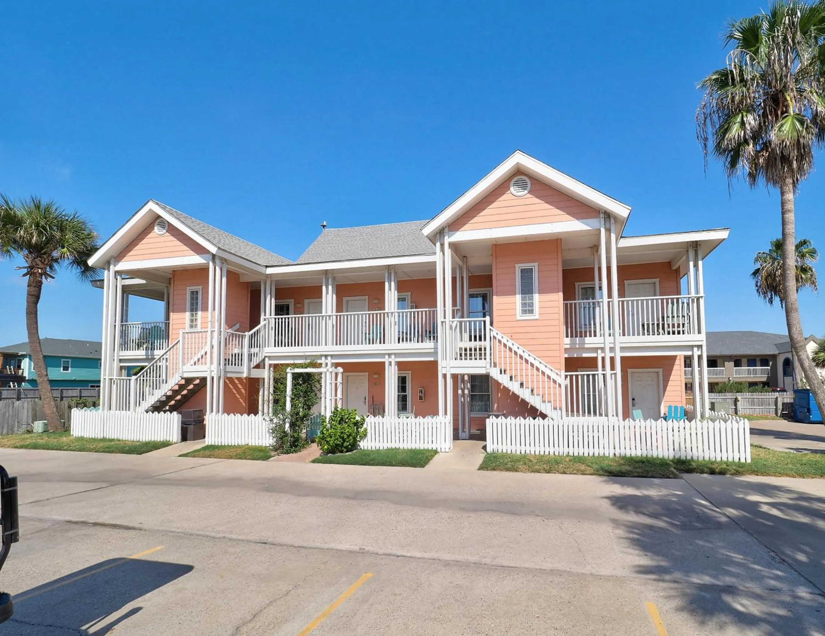 Property building in Seashell Village Resort near the beach with kitchens