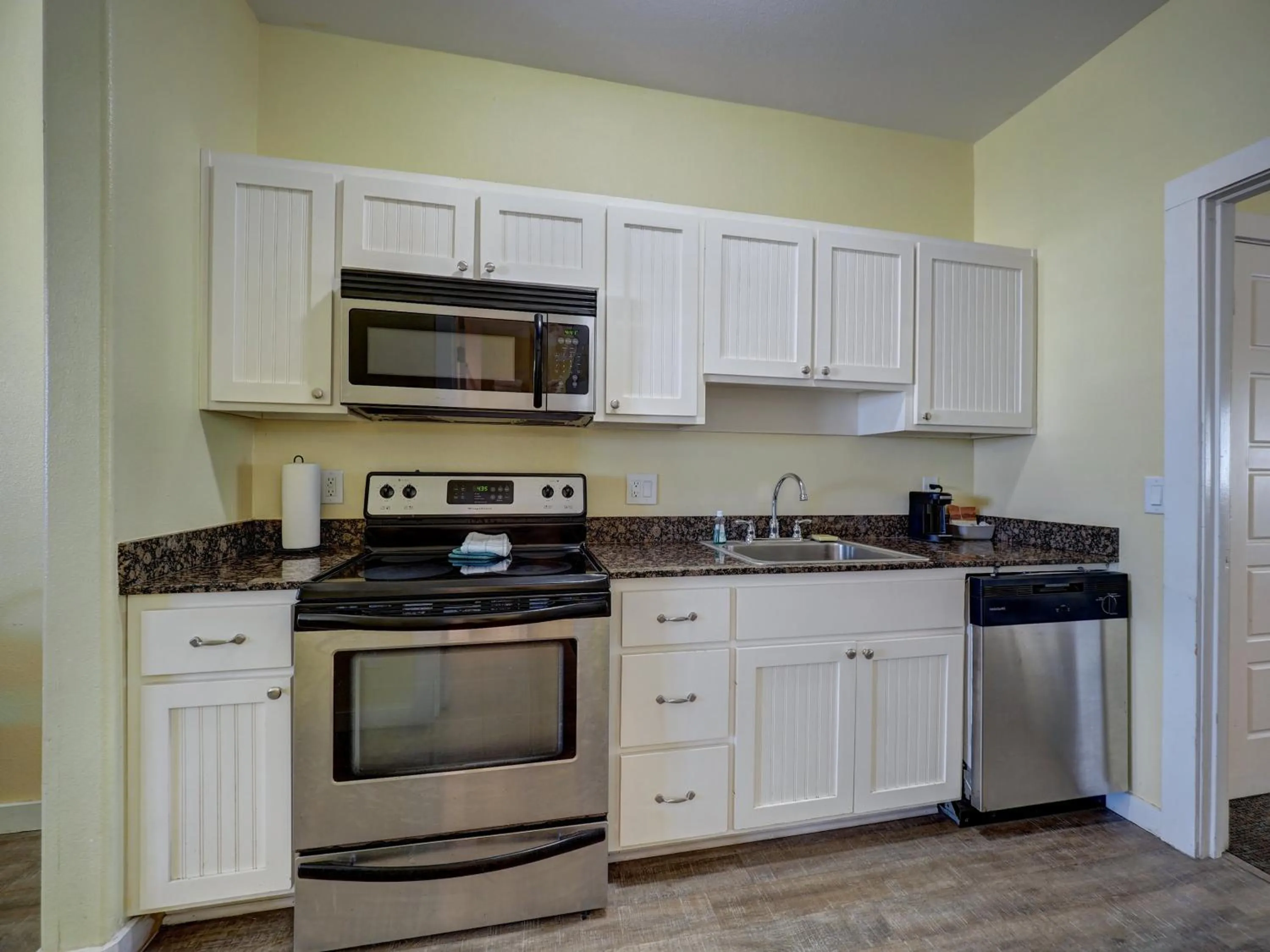Kitchen or kitchenette in Seashell Village Resort near the beach with kitchens