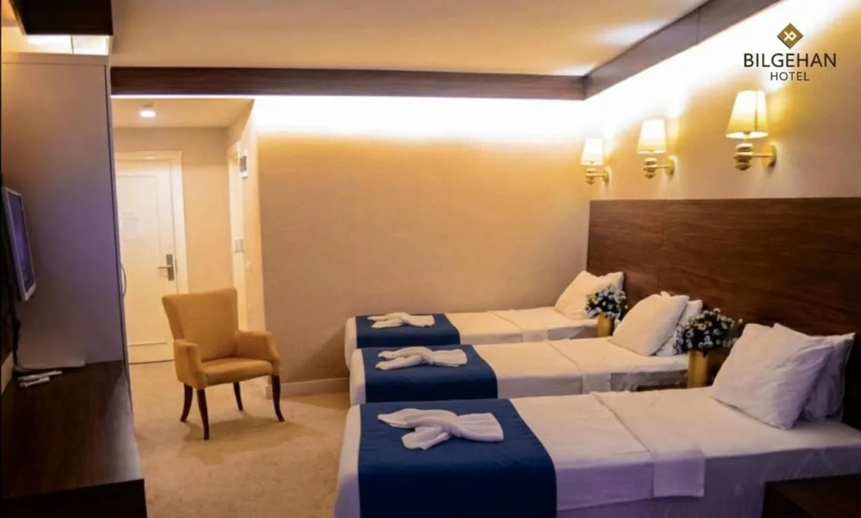 Bed in Bilgehan Hotel