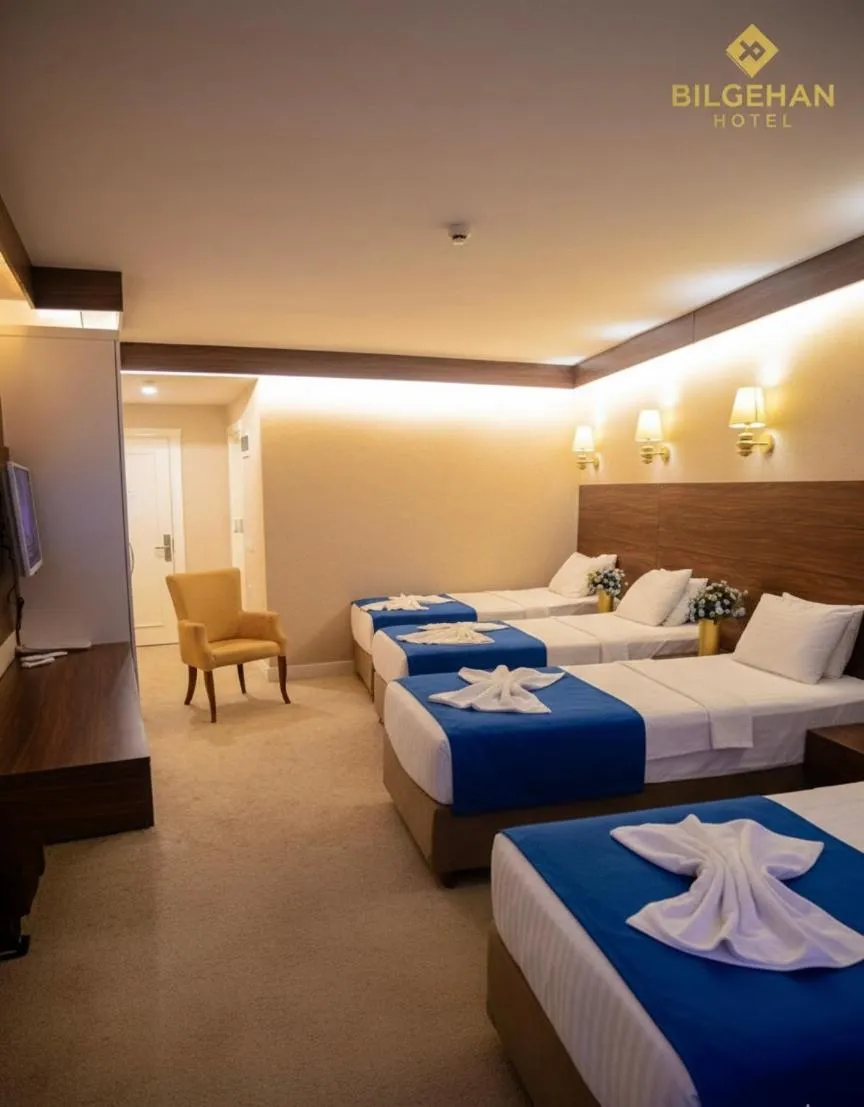 Bed in Bilgehan Hotel