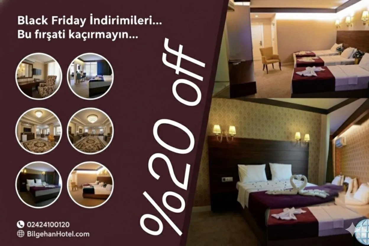 Bed in Bilgehan Hotel