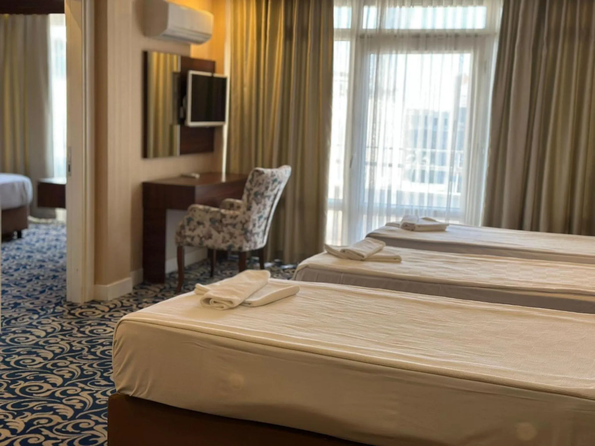 Bed in Bilgehan Hotel