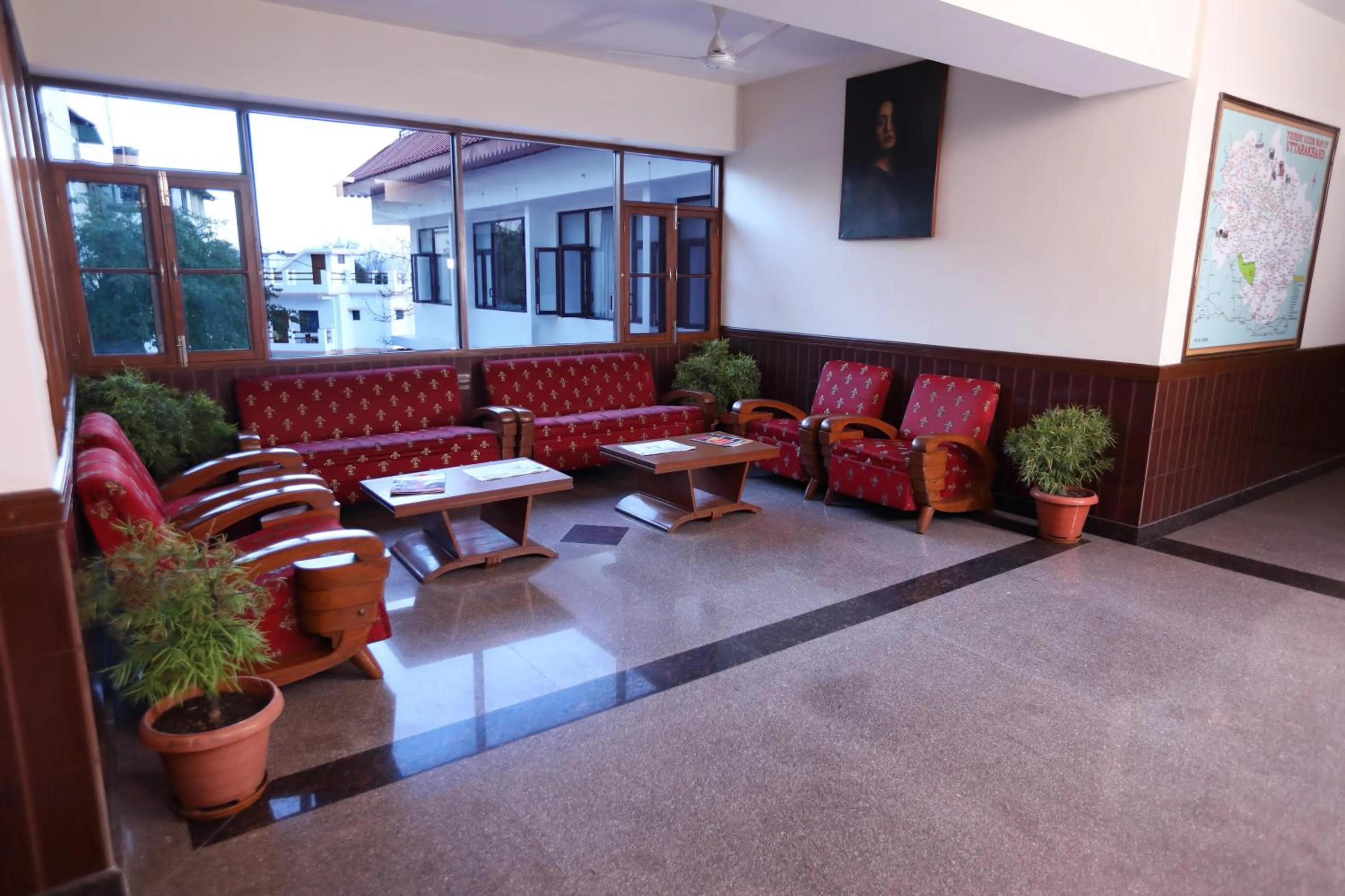 Lobby or reception in Hotel Vishnu Palace