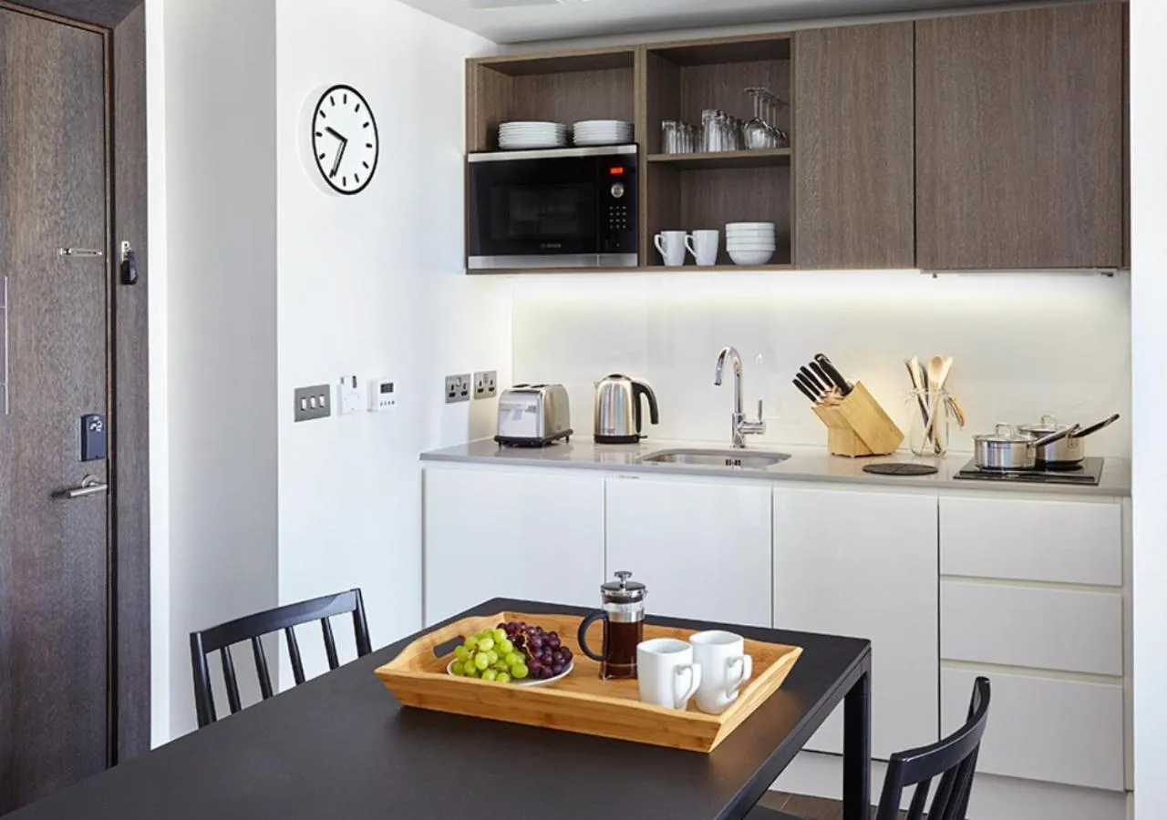 Kitchen or kitchenette in Staybridge Suites London-Vauxhall by IHG