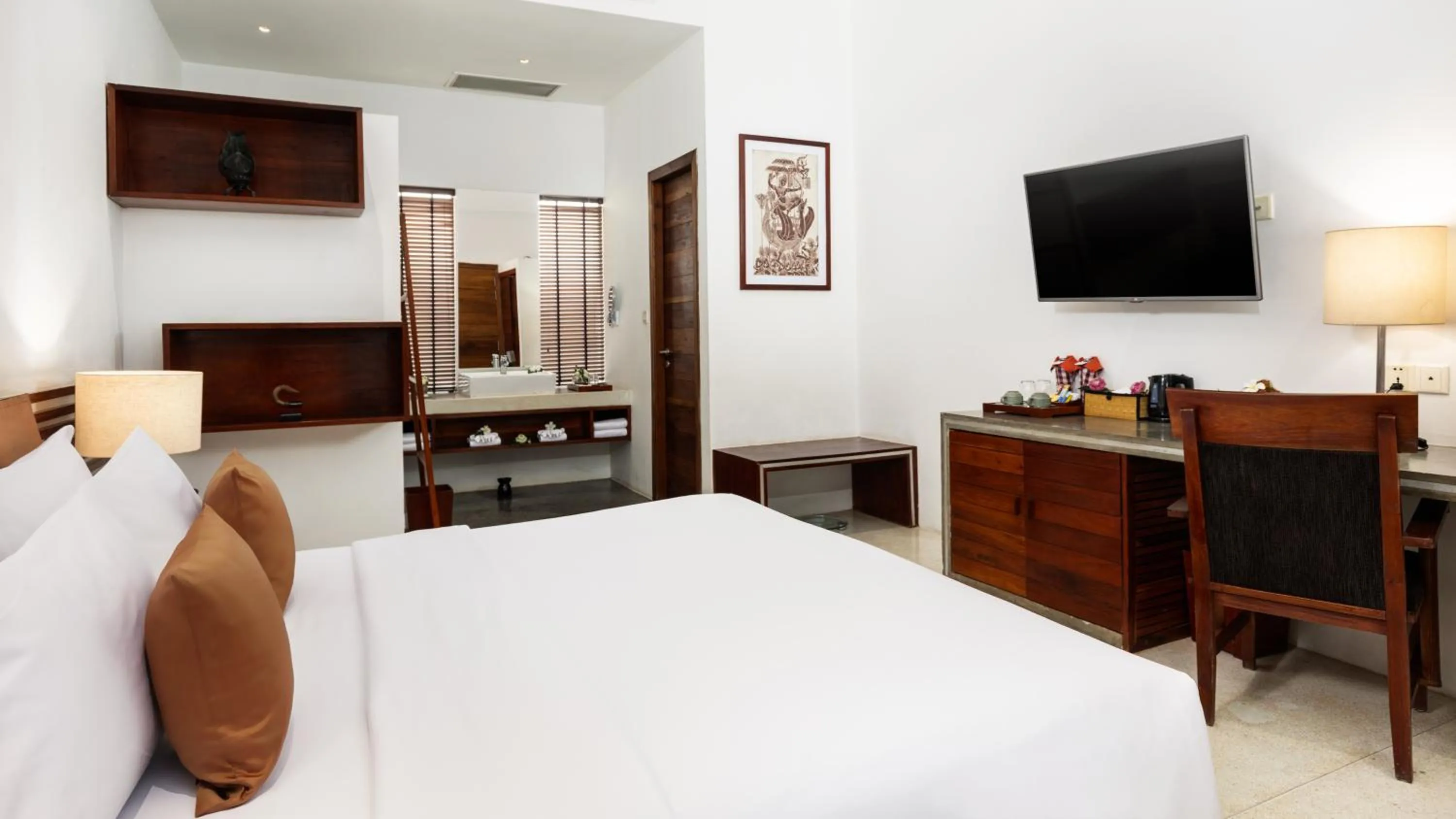 Bed in Lynnaya Urban River Resort