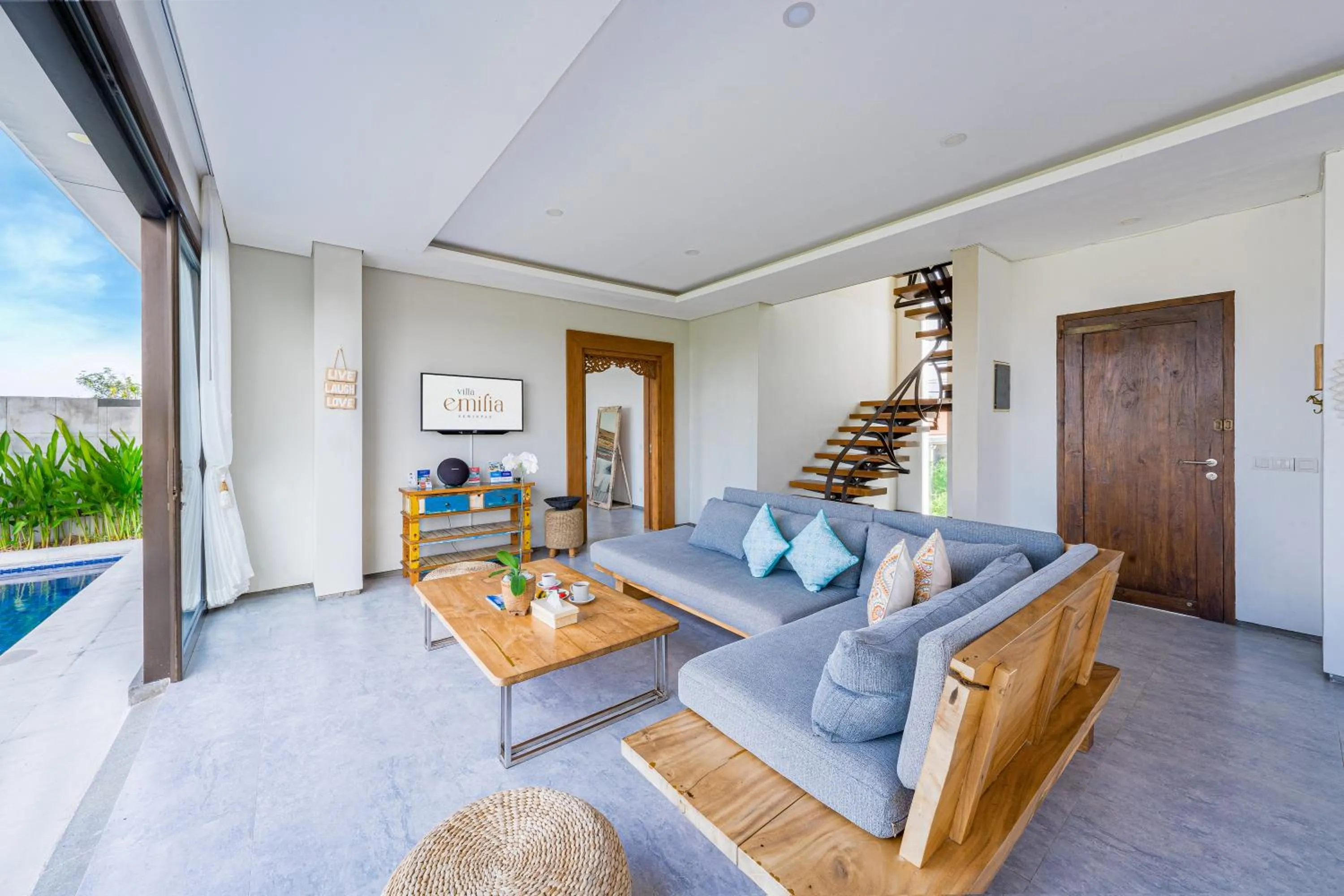 Living room in Villa Emilia Seminyak by Nagisa Bali