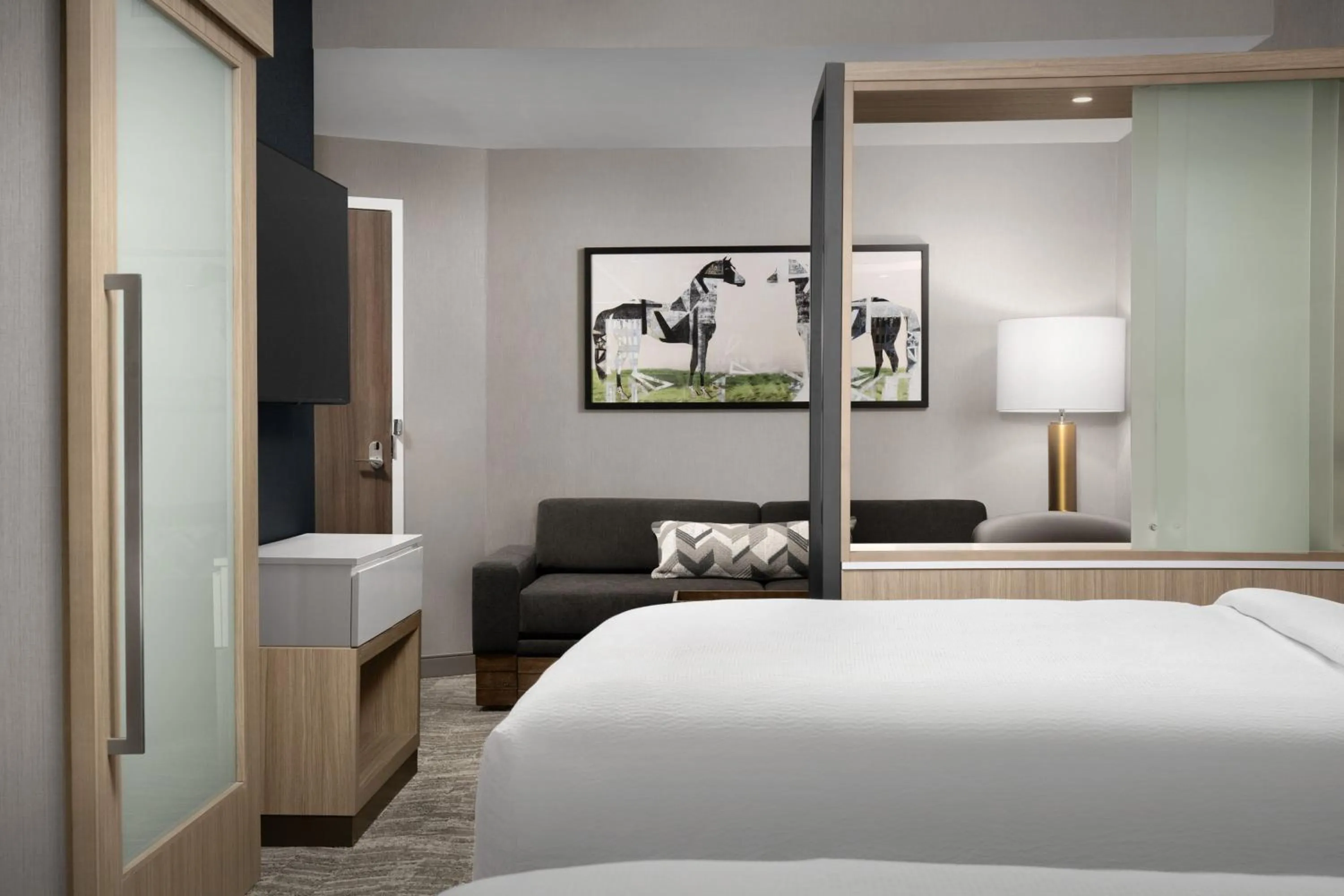 Photo of the whole room, Bed in Springhill Suites by Marriott Lexington Fritz Farm