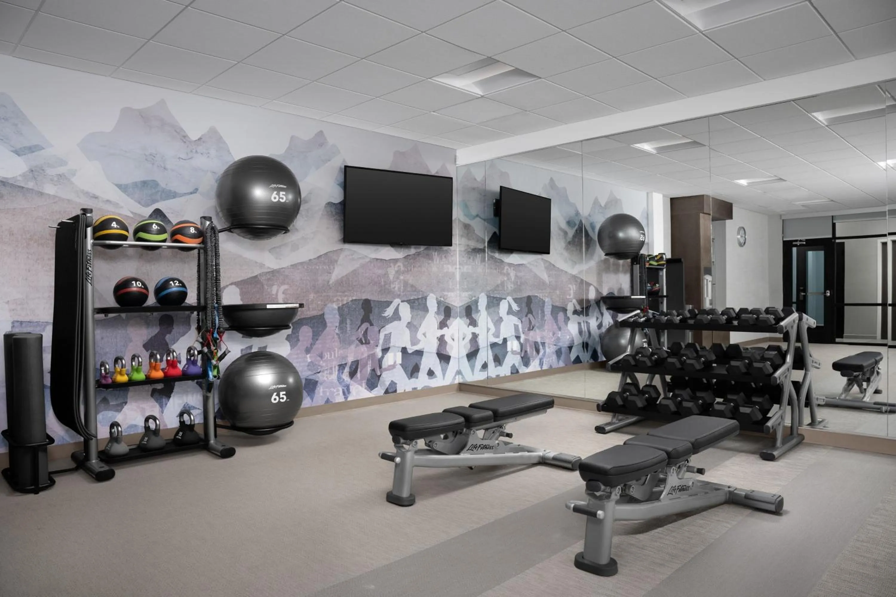 Fitness centre/facilities in Springhill Suites by Marriott Lexington Fritz Farm