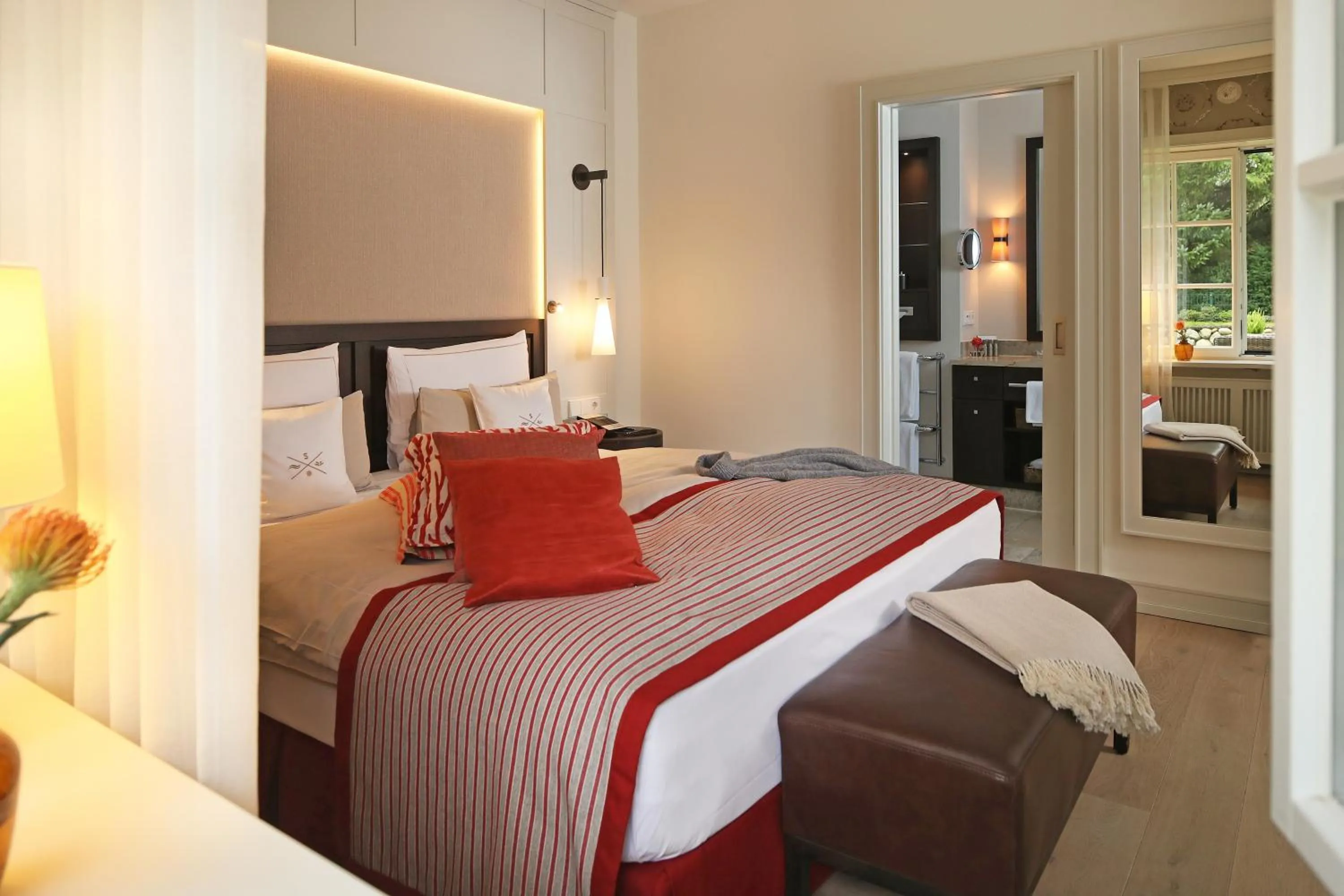 Bed in Severin's Resort & Spa