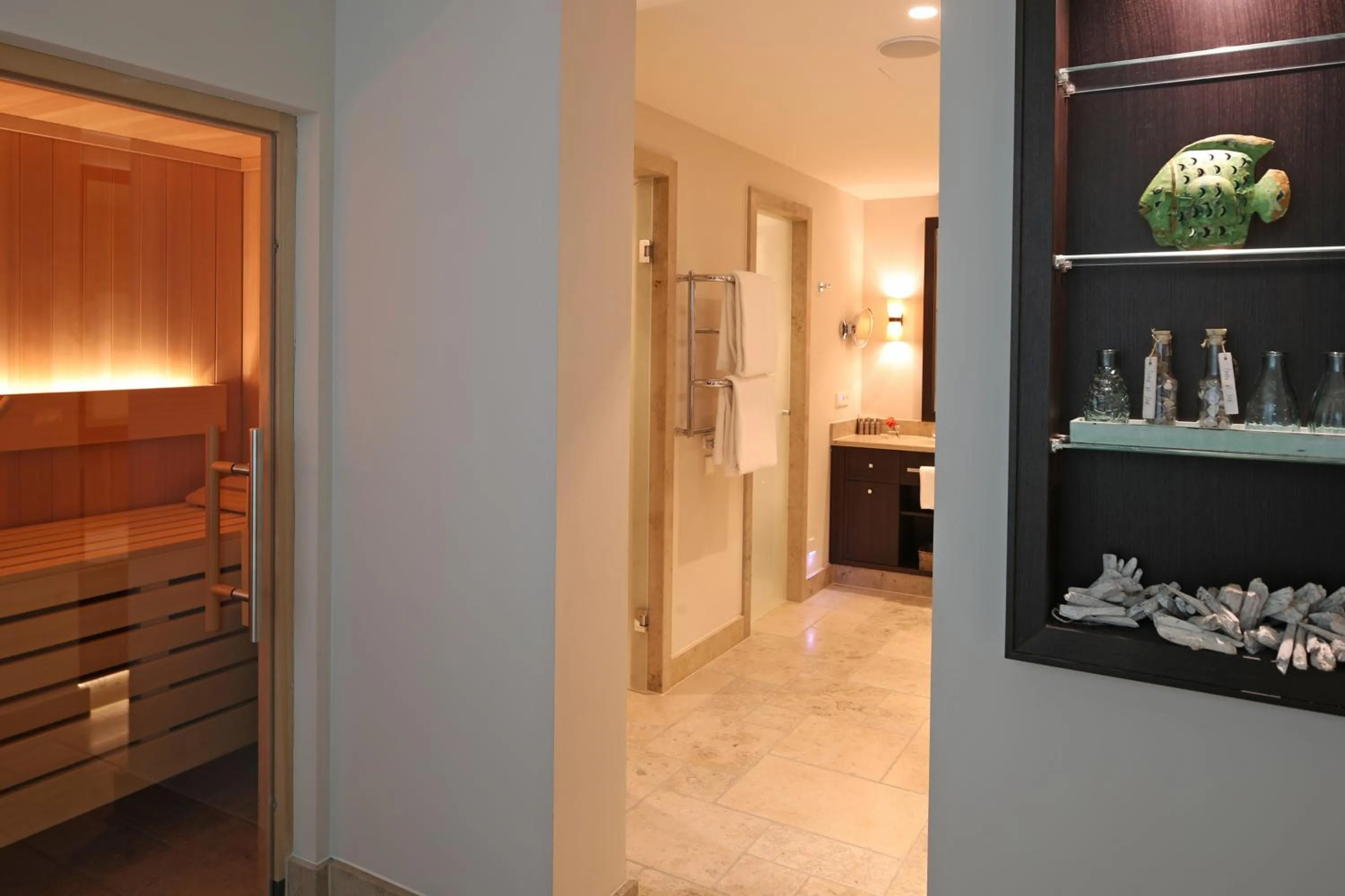 Sauna in Severin's Resort & Spa