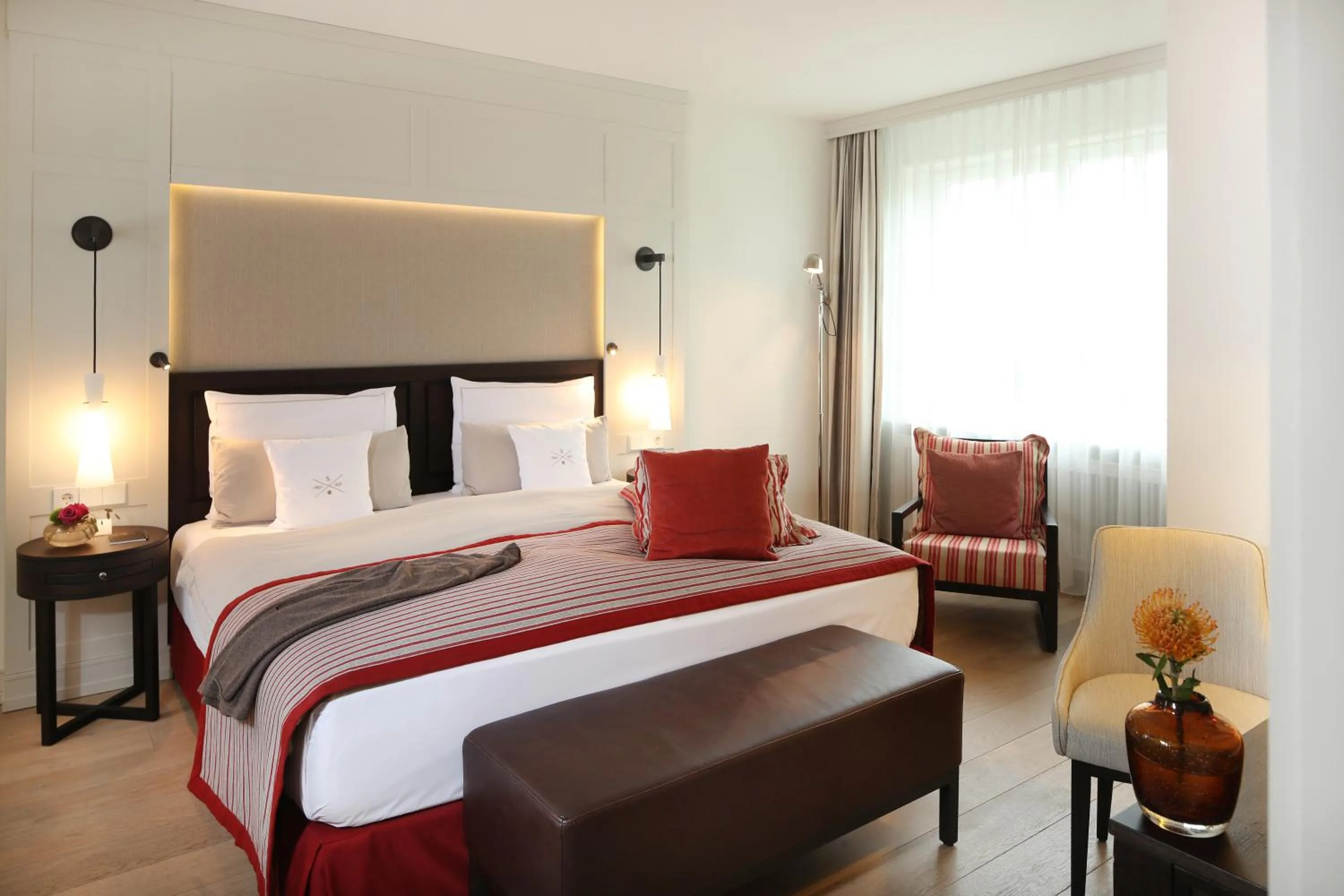 Bed in Severin's Resort & Spa