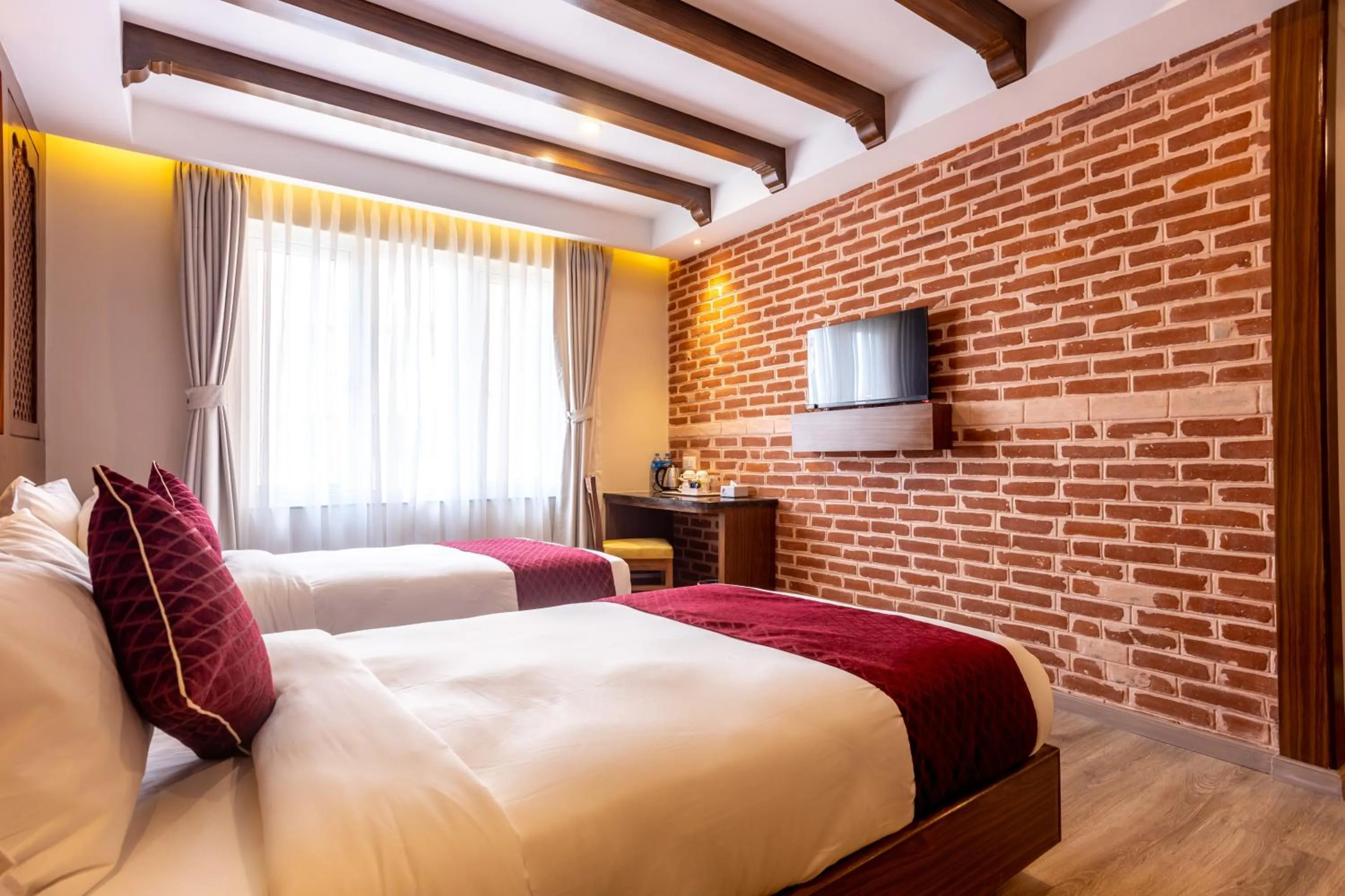 Bed in Kailash Boutique Hotel