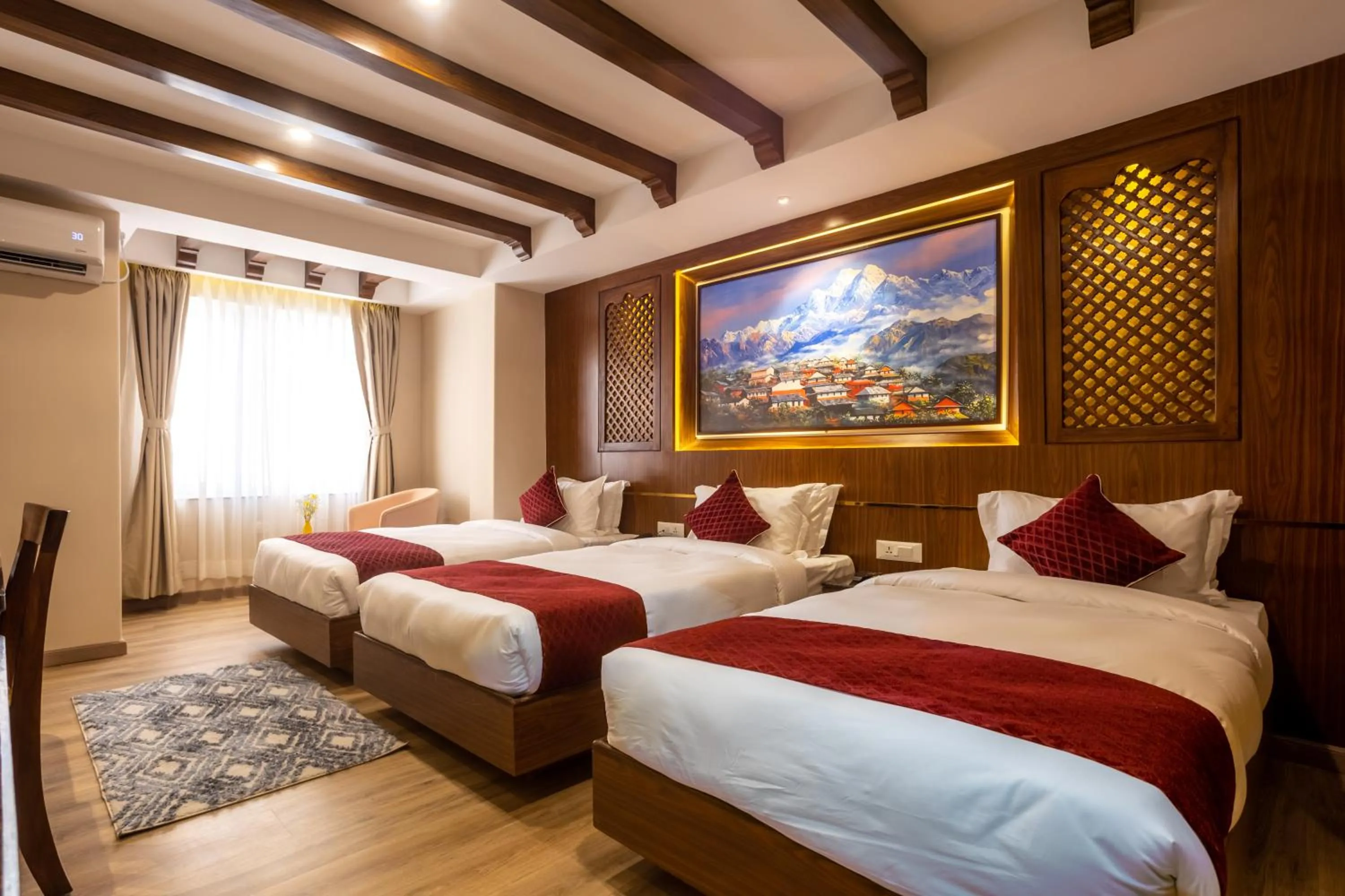 Bed in Kailash Boutique Hotel