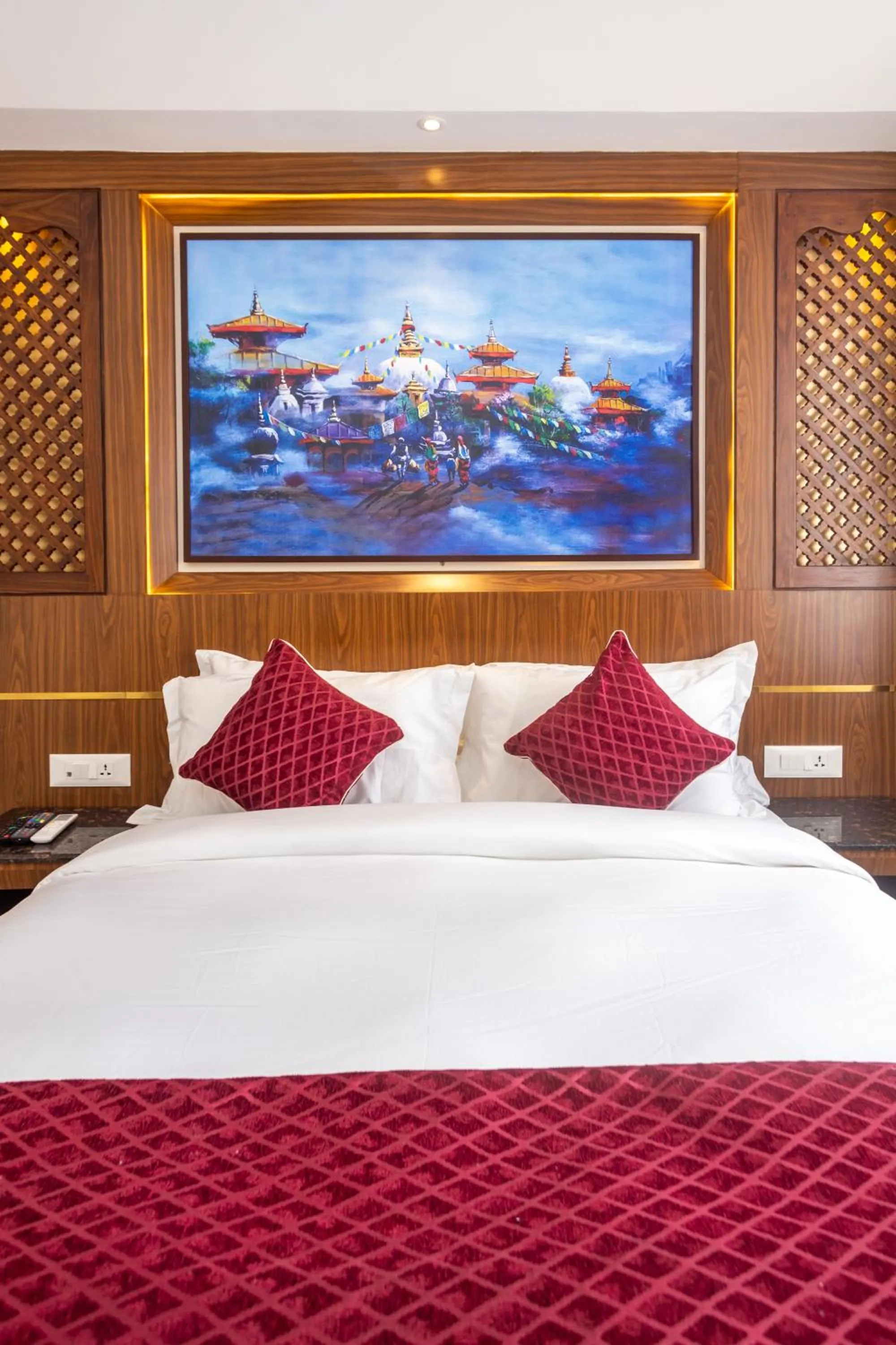 Bed in Kailash Boutique Hotel