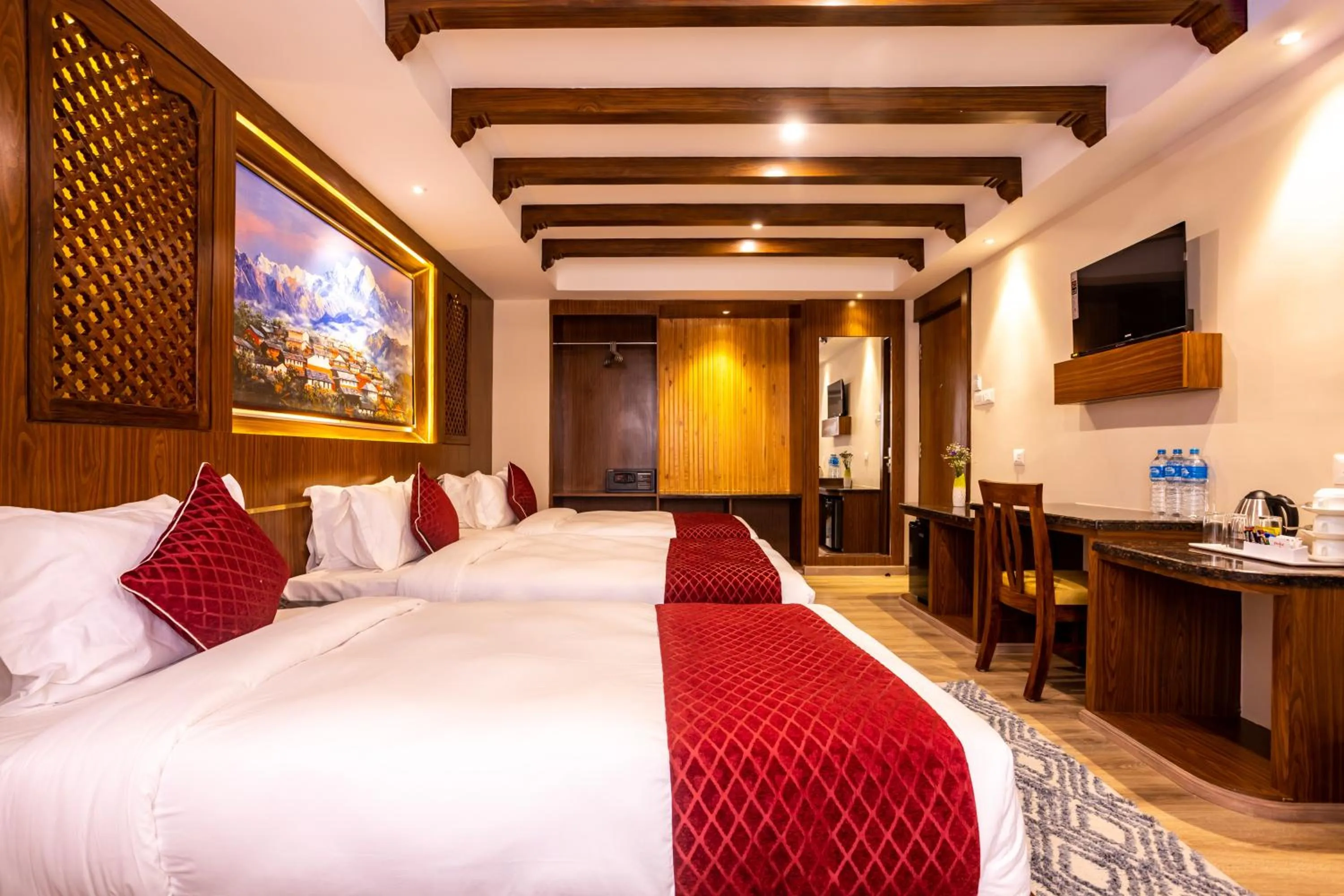 Bed in Kailash Boutique Hotel