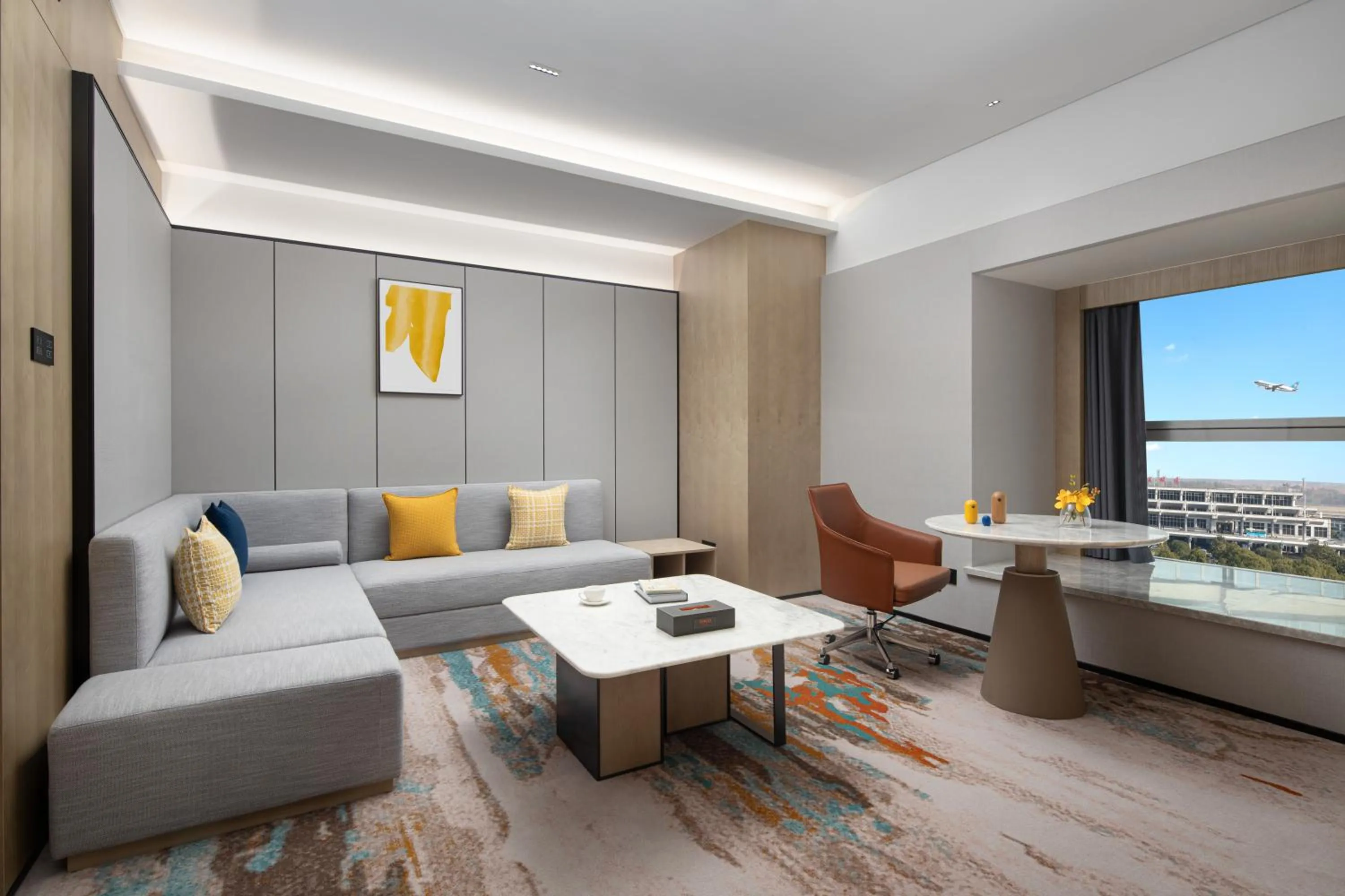 Living room in voco Changsha Airport by IHG