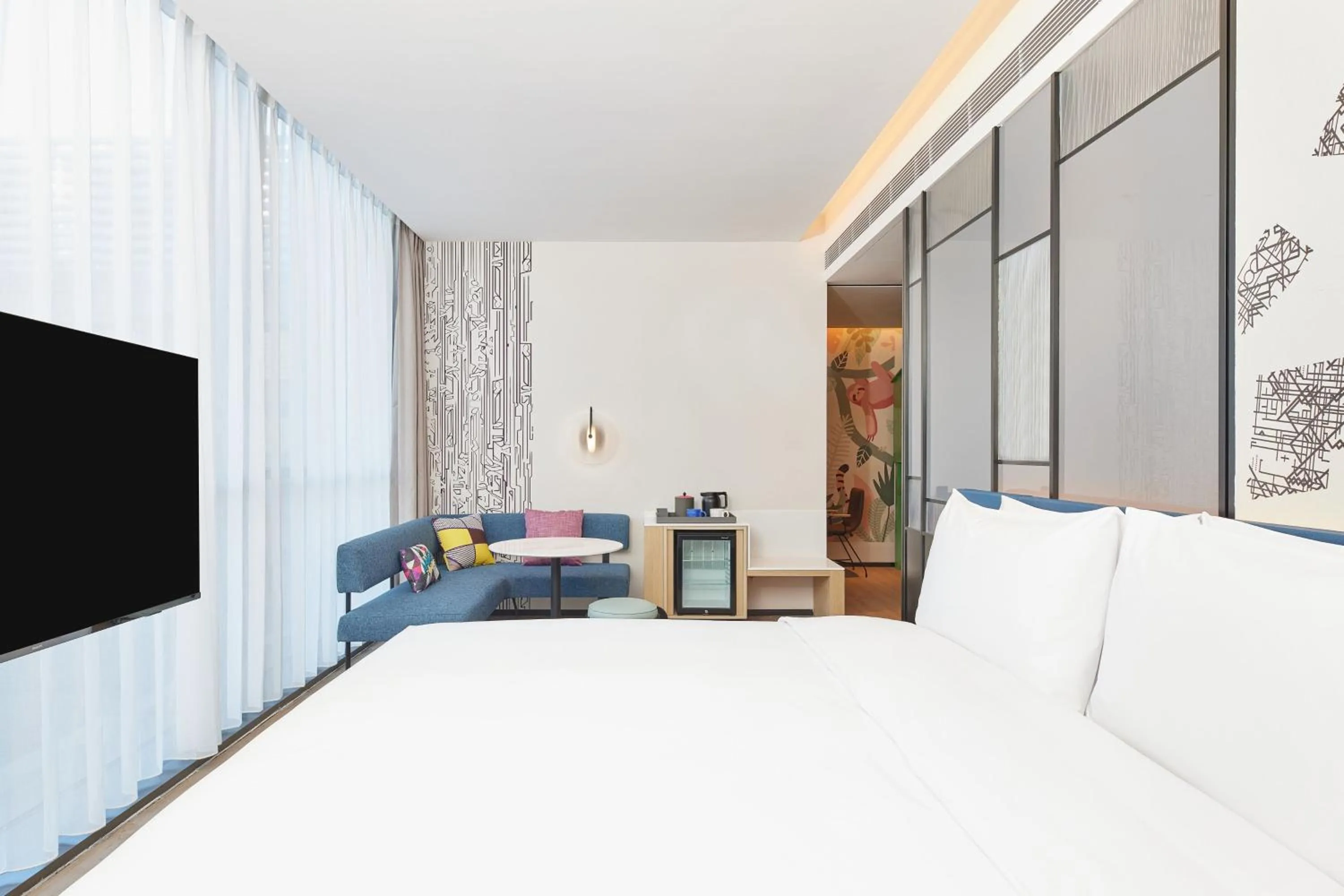 Bedroom, Bed in Aloft Beijing Huairou