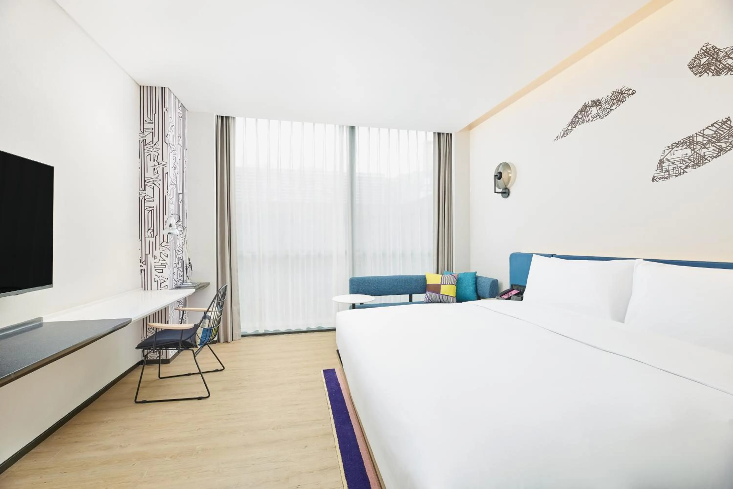Photo of the whole room, Bed in Aloft Beijing Huairou