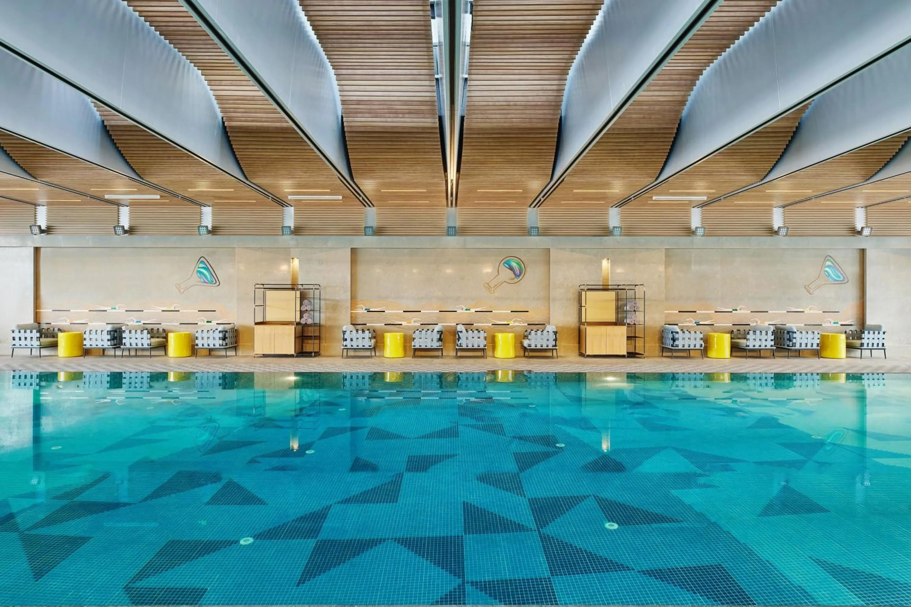 Swimming pool in Aloft Beijing Huairou