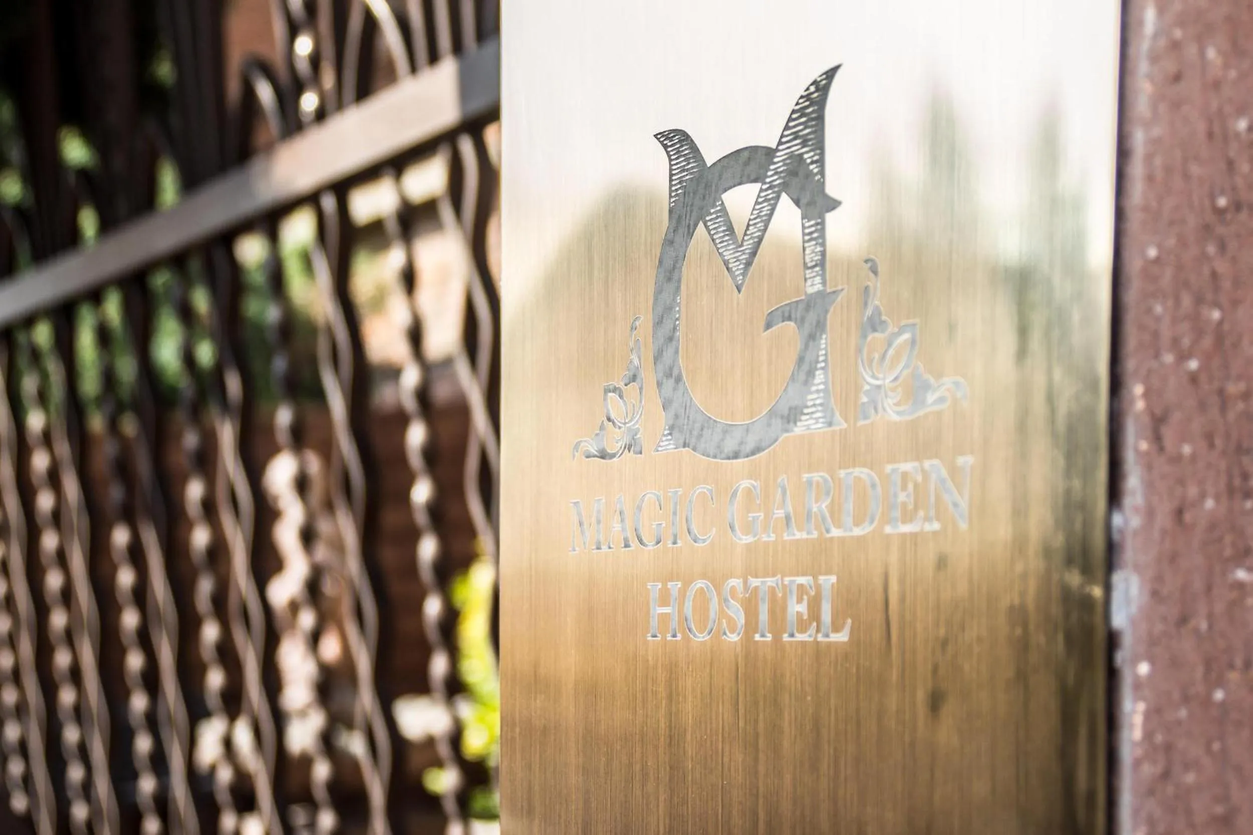 Facade/entrance in Magic Garden Hostel