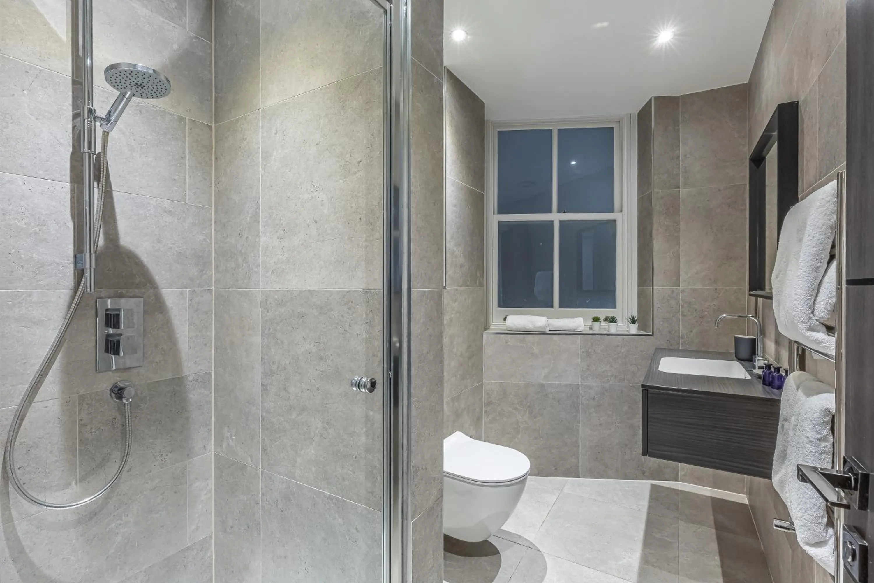 Bathroom in Green Street Residences by Aeria Apartments