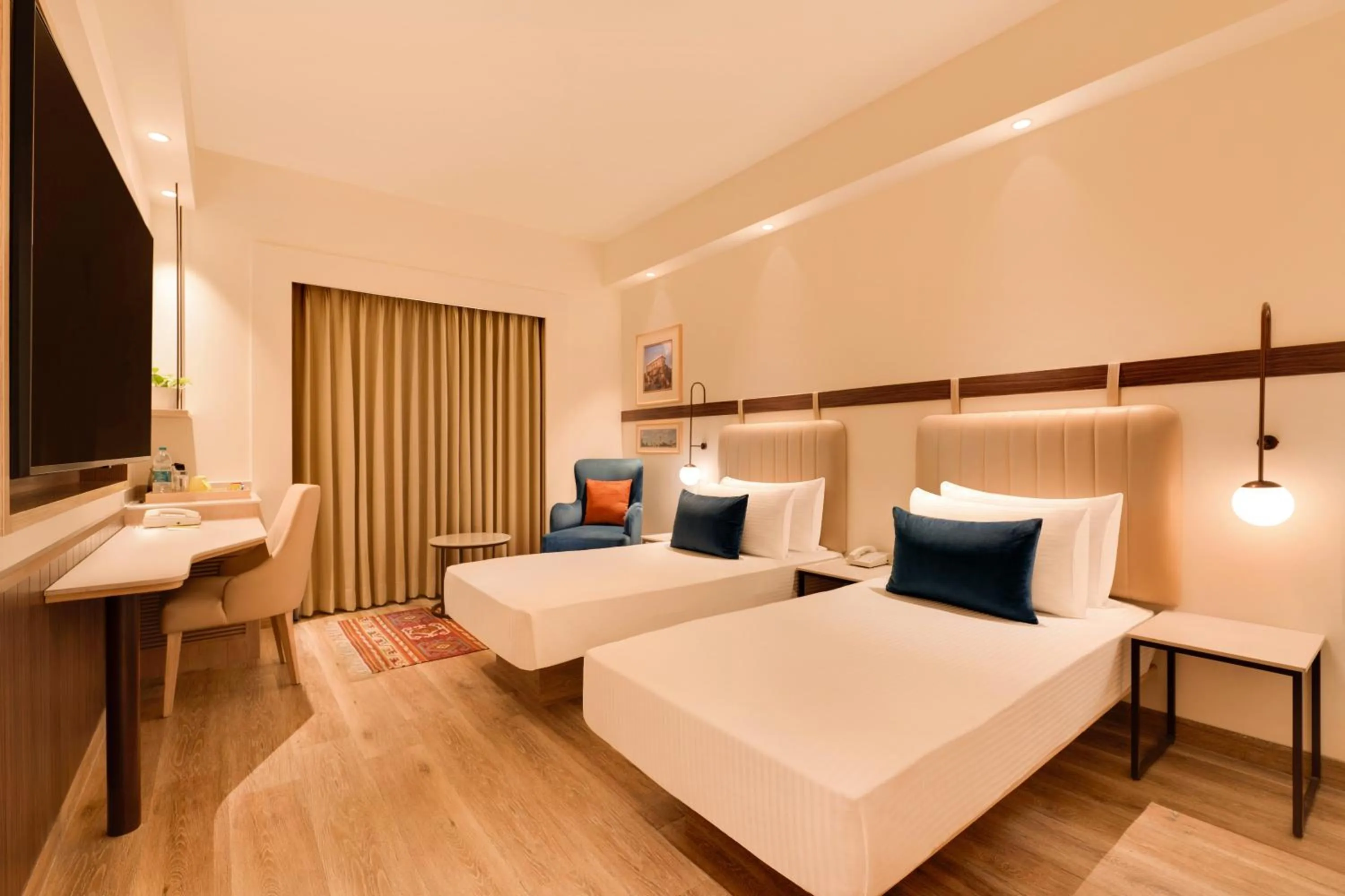 Bed in Lemon Tree Hotel, Gachibowli, Hyderabad